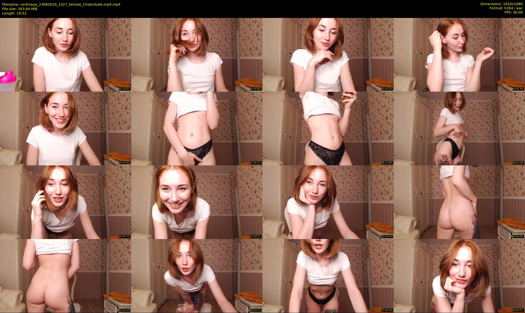certinaaa — 20 minute Chaturbate female cam show recording, 1080p, Jun 23, 2019