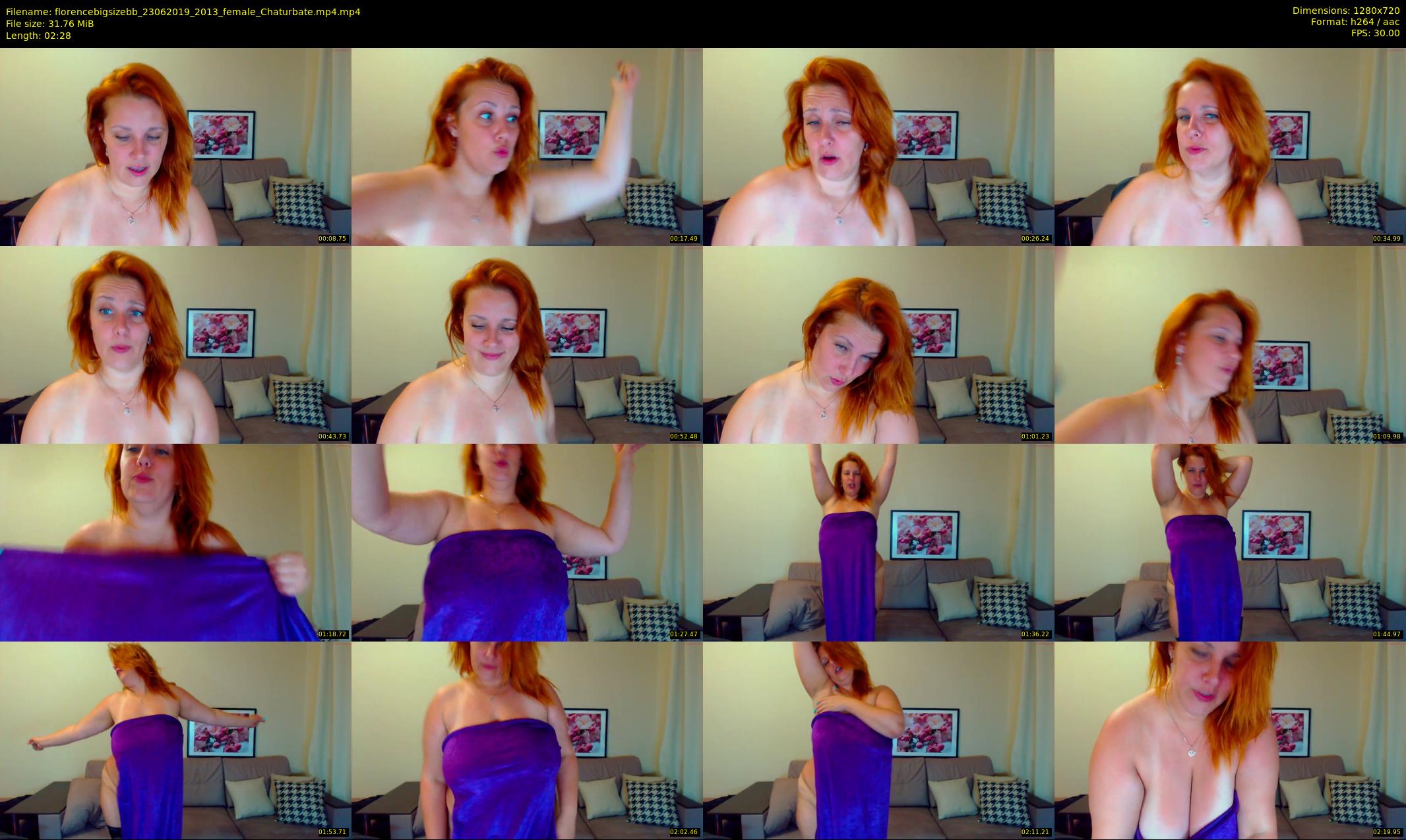 florencebigsizebb — 3 minute Chaturbate female cam show recording, 720p, Jun 23, 2019