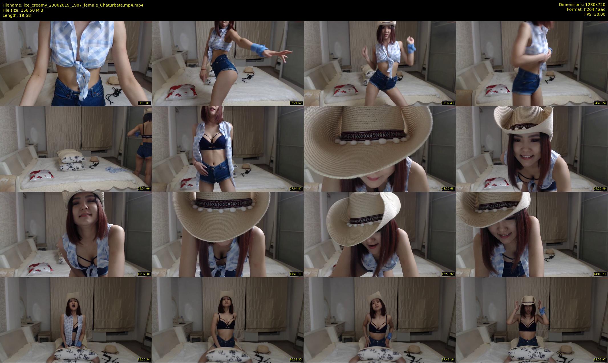 ice_creamy — 20 minute Chaturbate female cam show recording, 720p, Jun 23, 2019