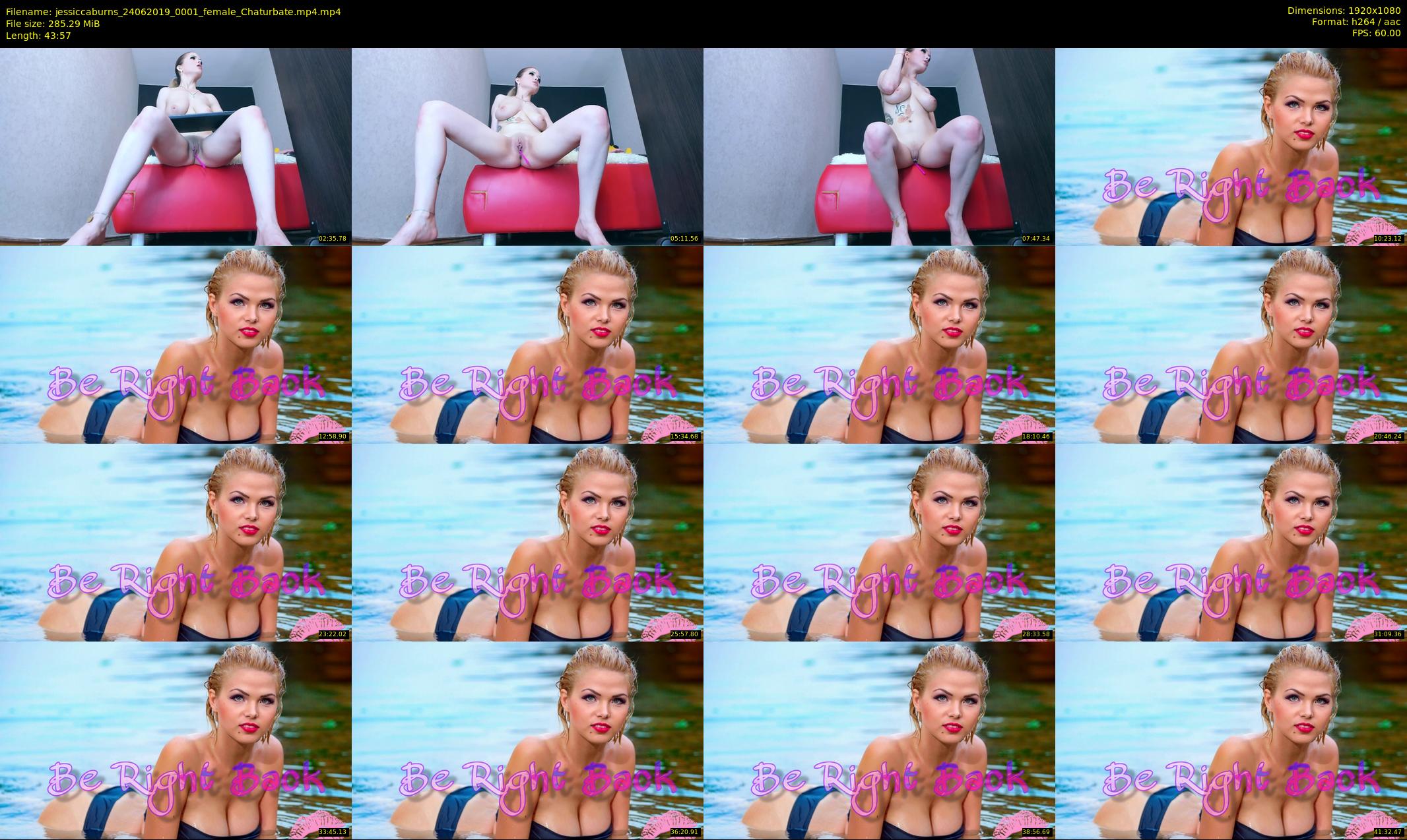 jessiccaburns — 44 minute Chaturbate female cam show recording, 1080p, Jun 24, 2019