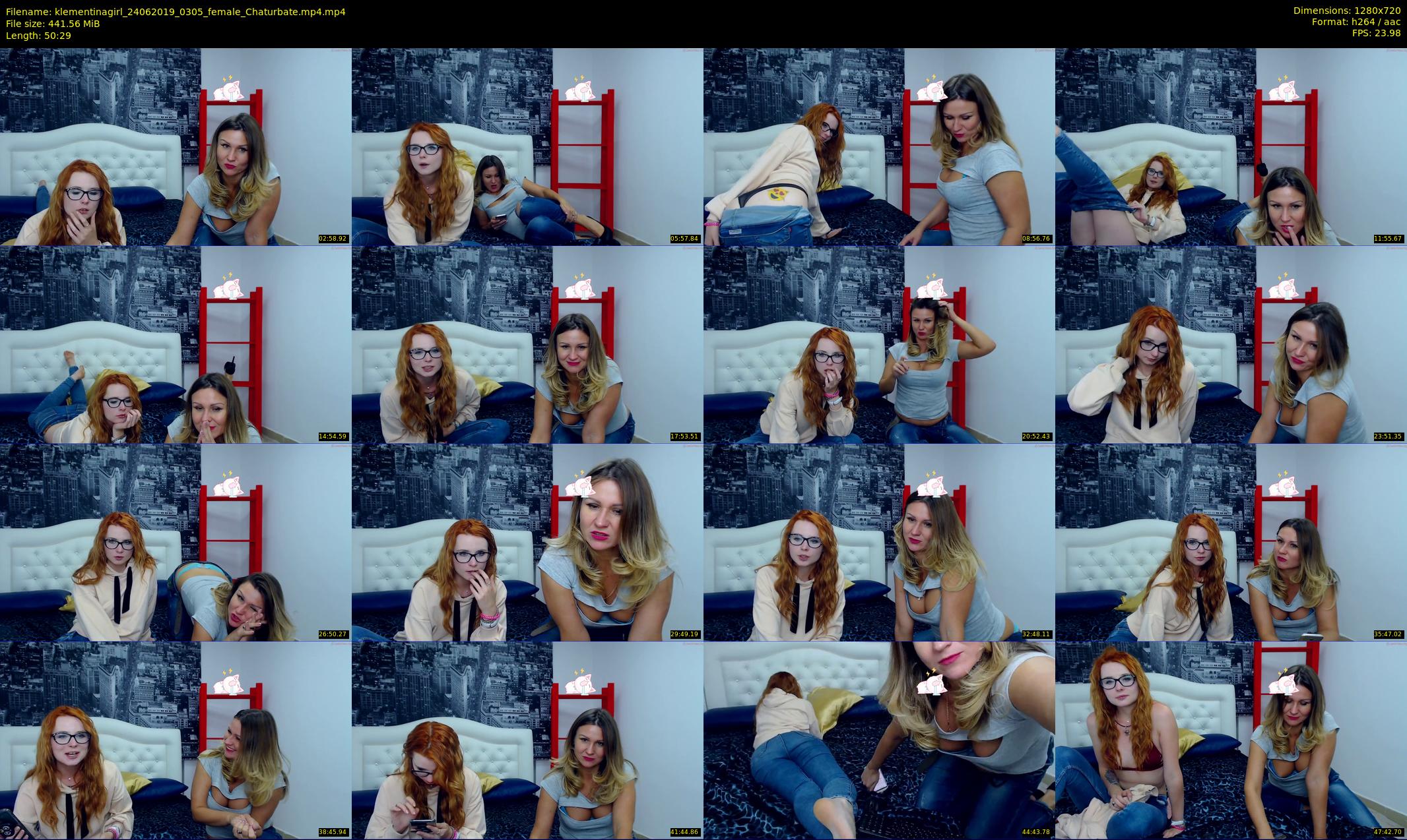 klementinagirl — 51 minute Chaturbate female cam show recording, 720p, Jun 24, 2019