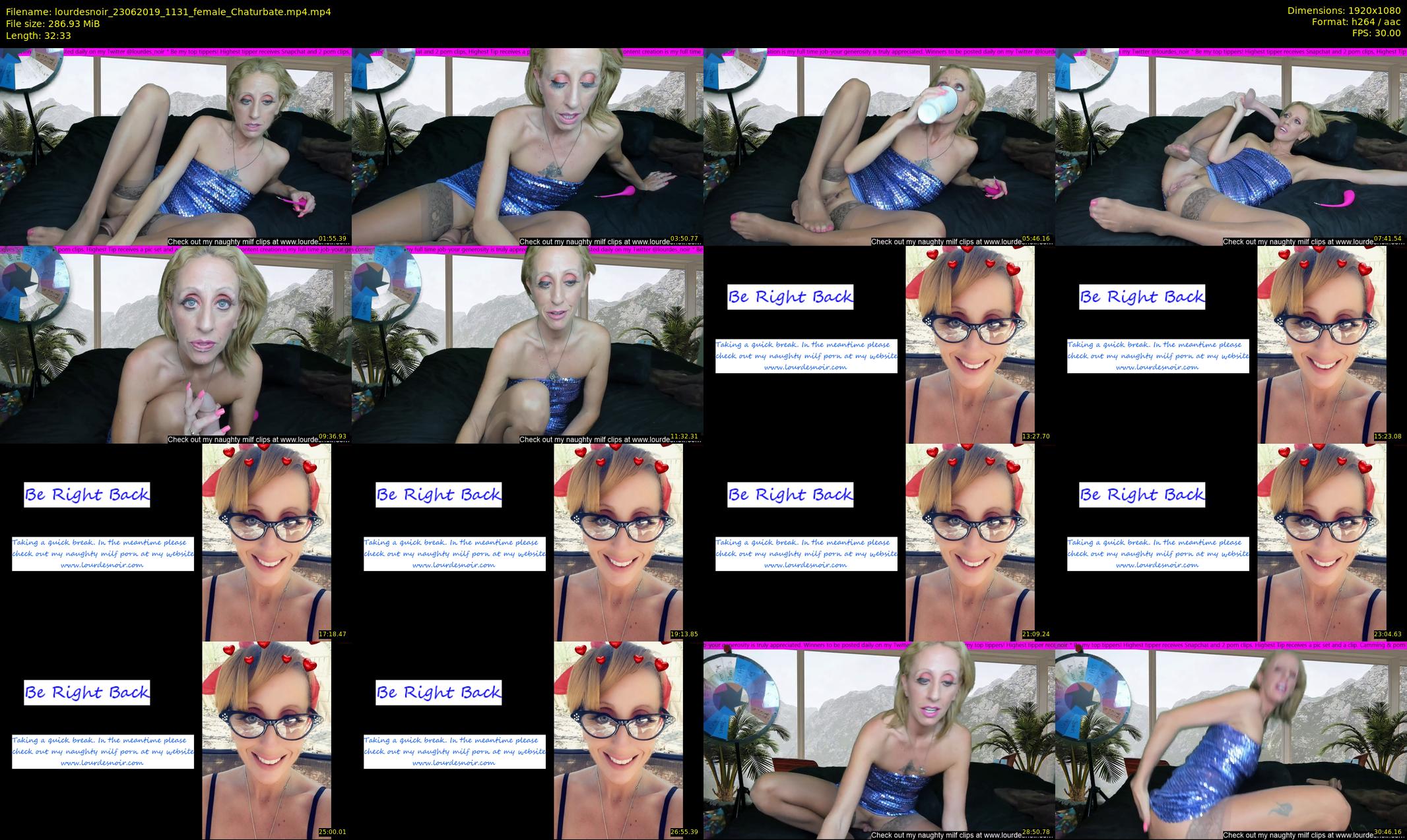 lourdesnoir — 33 minute Chaturbate female cam show recording, 1080p, Jun 23, 2019