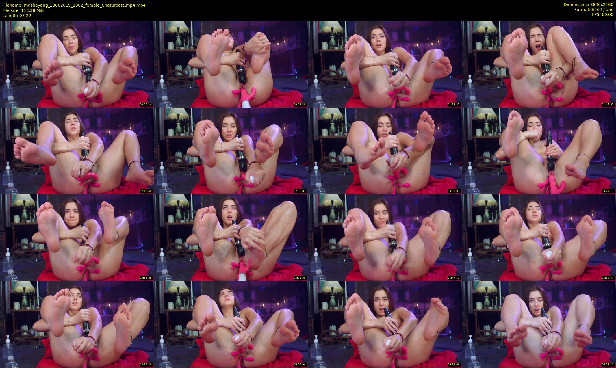 mashayang — 8 minute Chaturbate female cam show recording, 4K, Jun 23, 2019