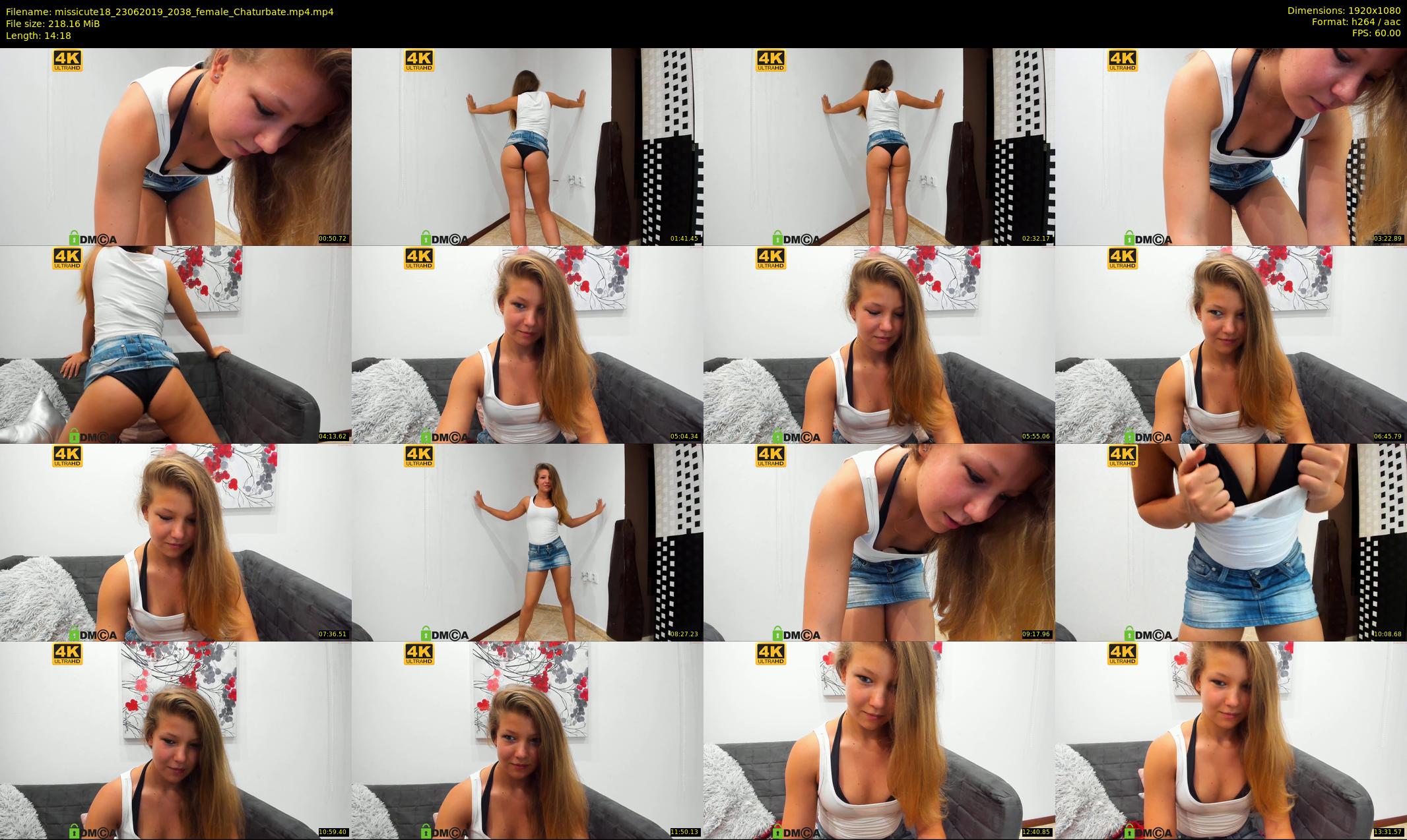 missicute18 — 15 minute Chaturbate female cam show recording, 1080p, Jun 23, 2019