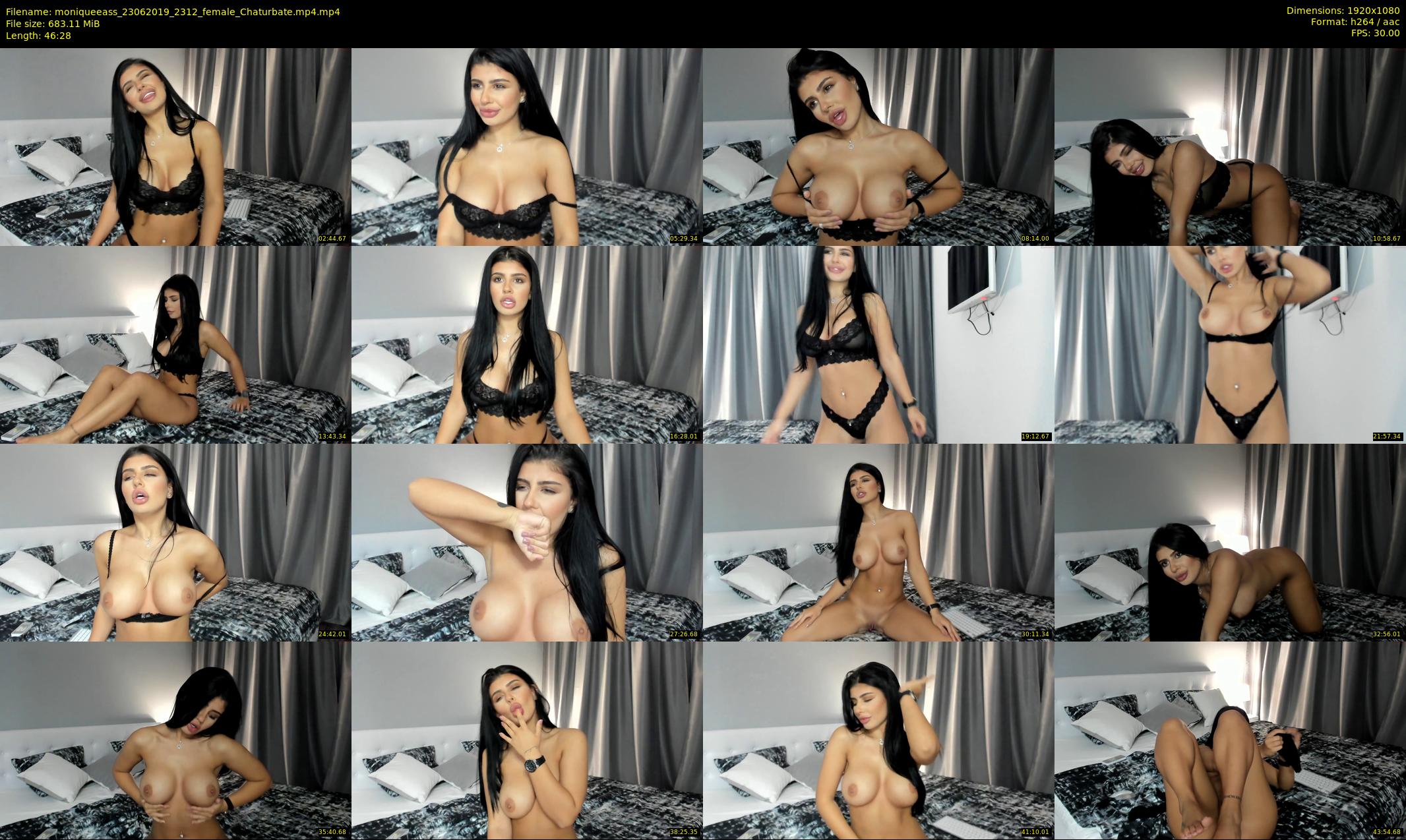 moniqueeass — 47 minute Chaturbate female cam show recording, 1080p, Jun 23, 2019