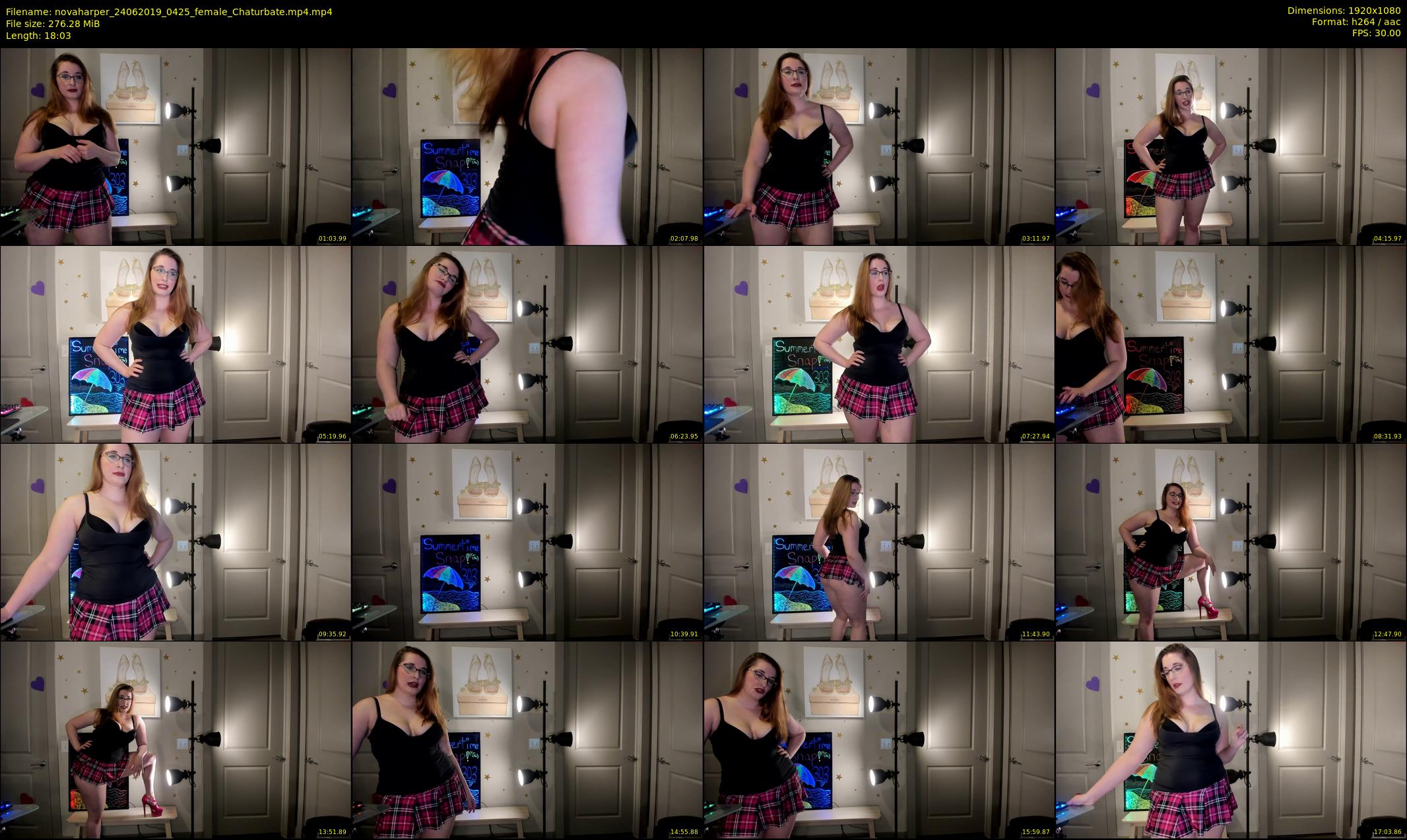novaharper — 19 minute Chaturbate female cam show recording, 1080p, Jun 24, 2019