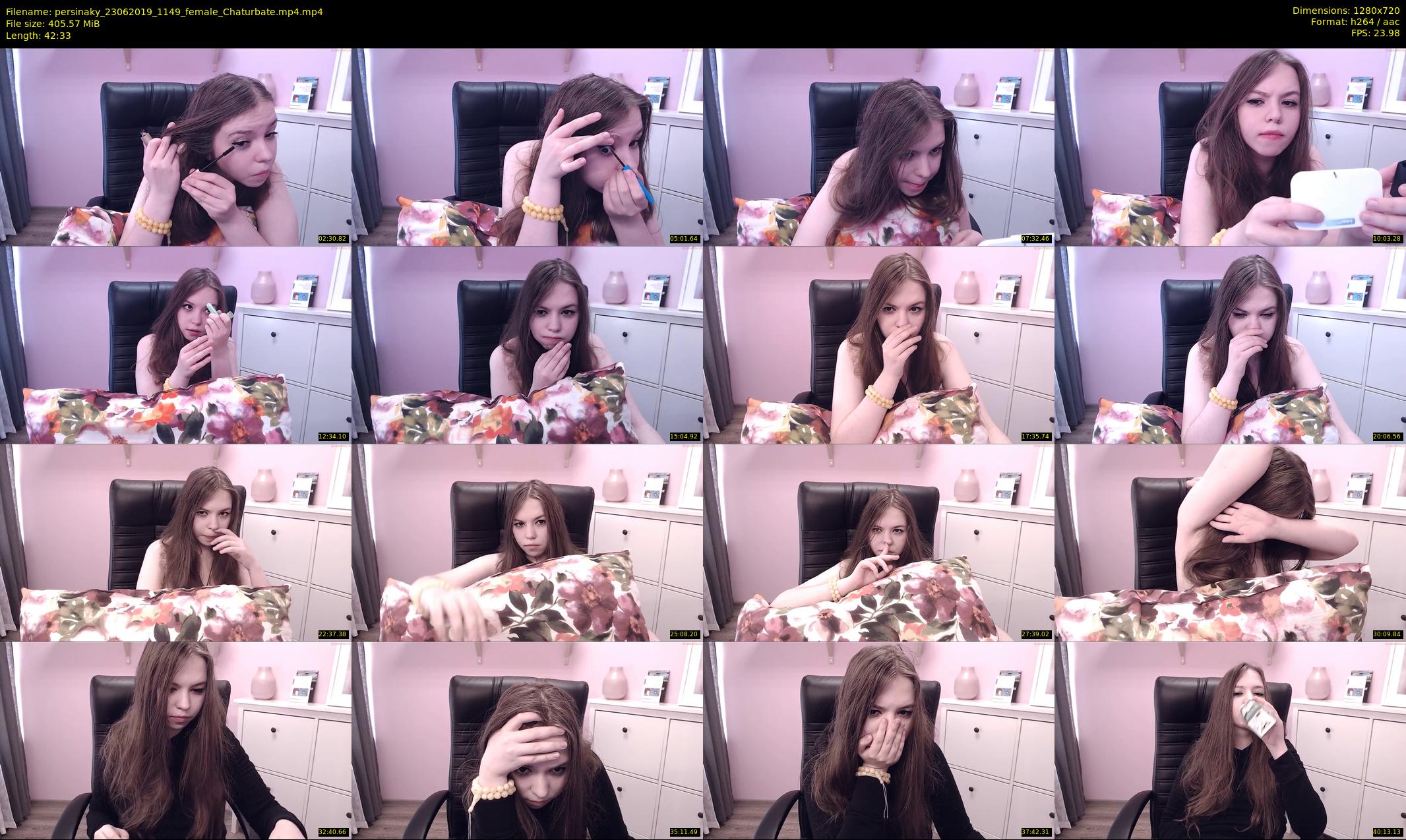 persinaky — 43 minute Chaturbate female cam show recording, 720p, Jun 23, 2019