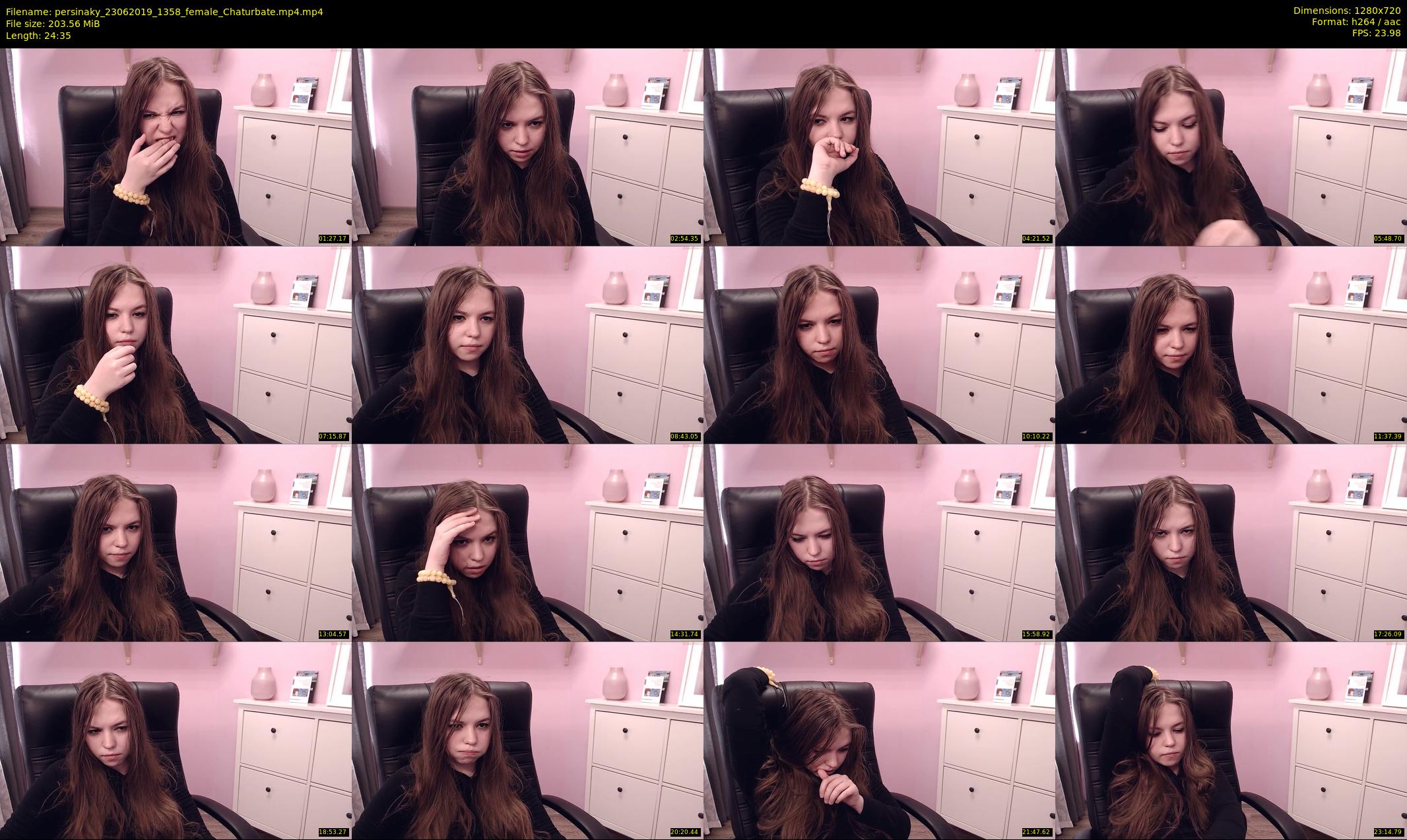 persinaky — 25 minute Chaturbate female cam show recording, 720p, Jun 23, 2019