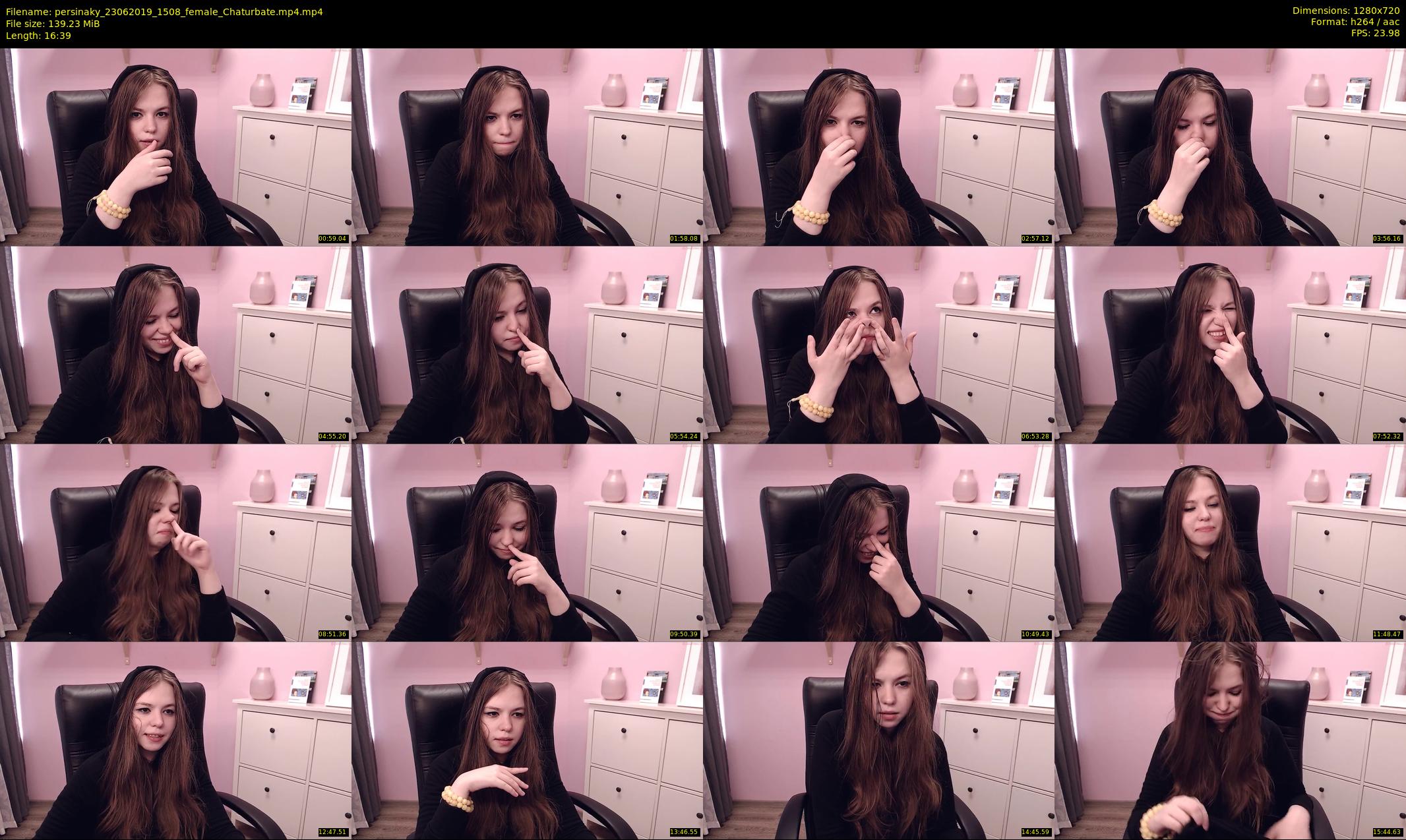 persinaky — 17 minute Chaturbate female cam show recording, 720p, Jun 23, 2019