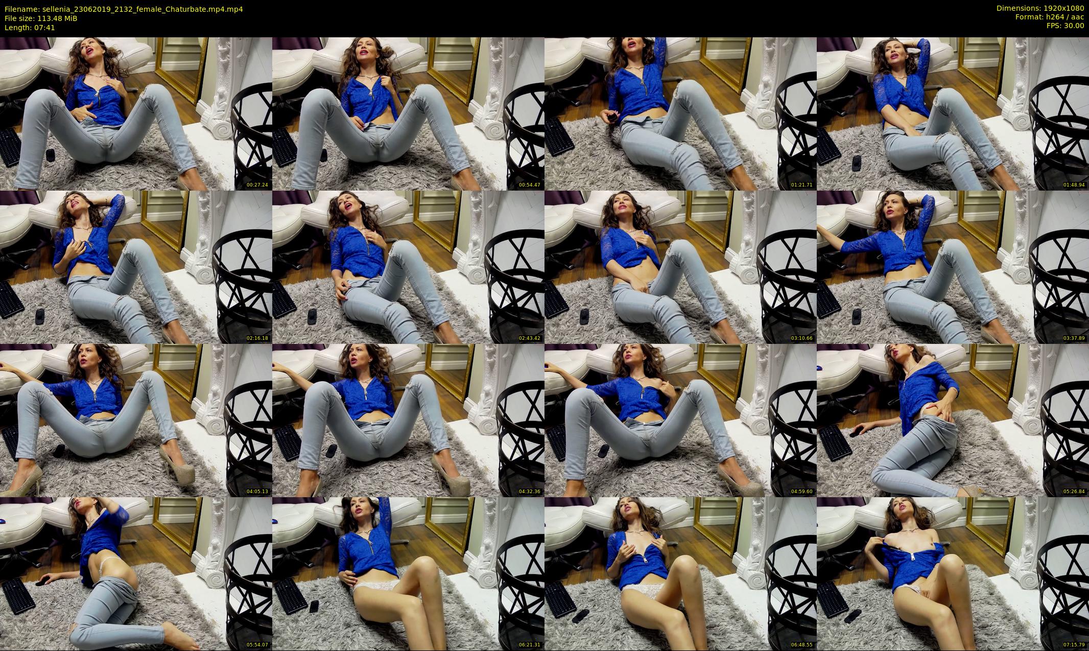 sellenia — 8 minute Chaturbate female cam show recording, 1080p, Jun 23, 2019