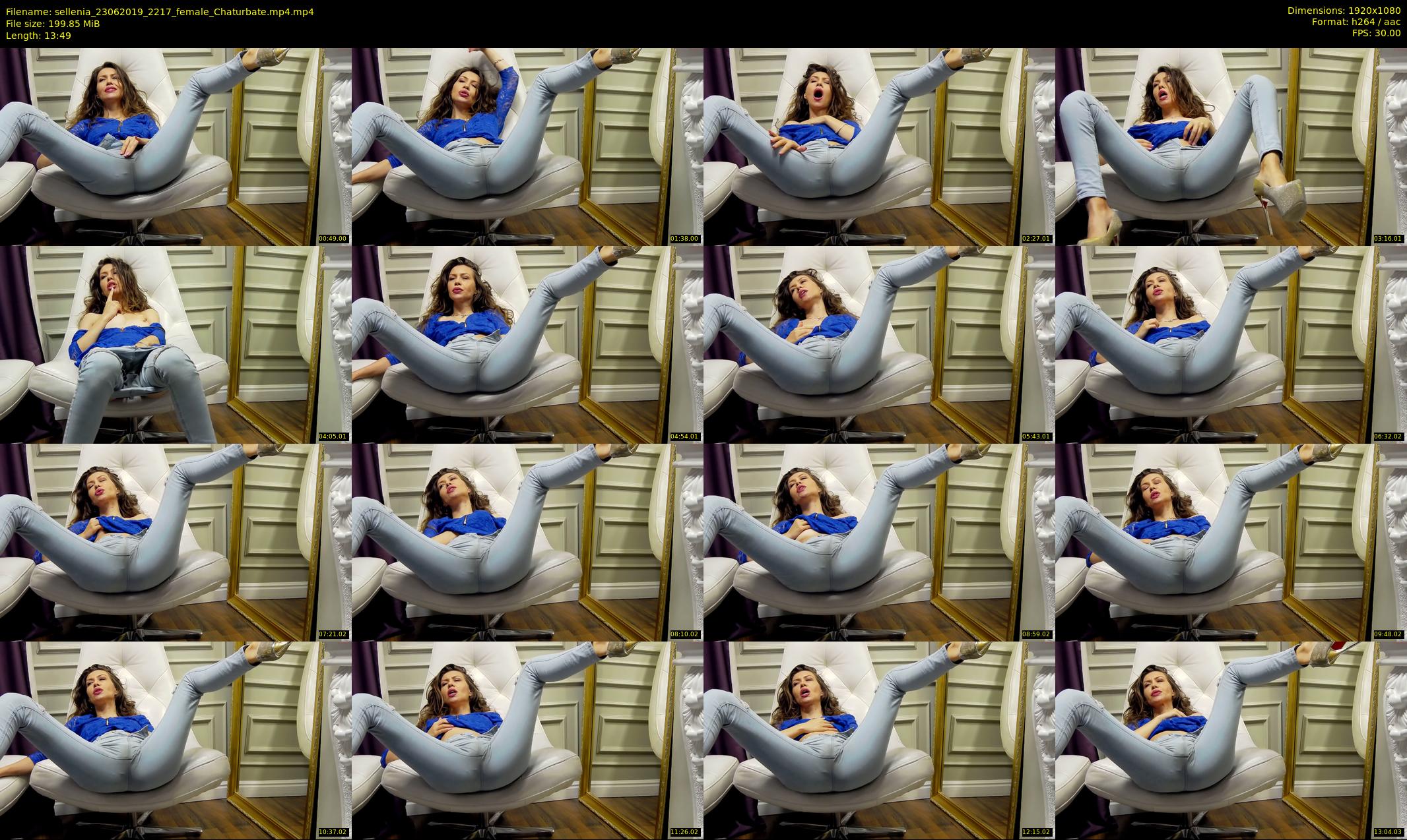 sellenia — 14 minute Chaturbate female cam show recording, 1080p, Jun 23, 2019