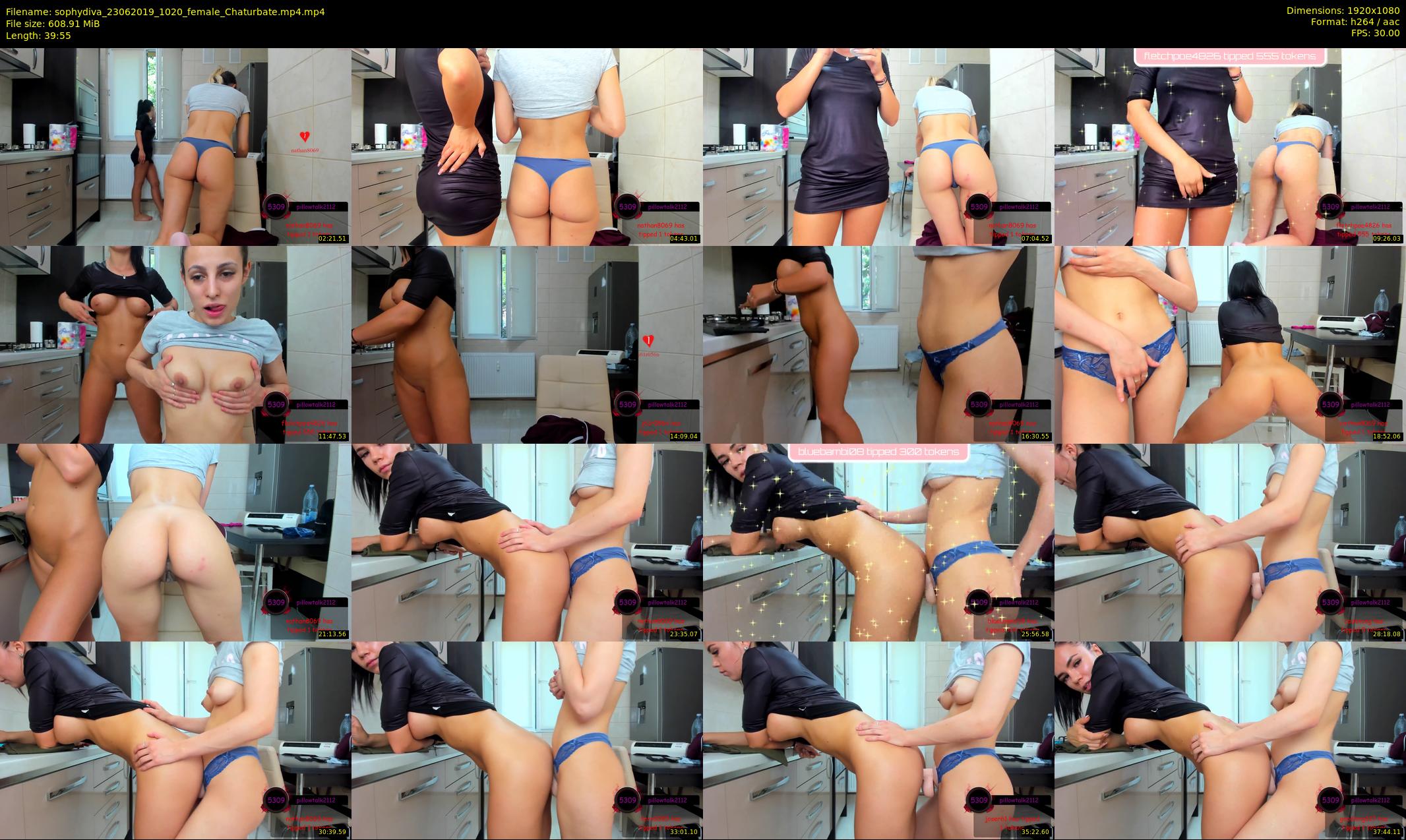 sophydiva — 40 minute Chaturbate female cam show recording, 1080p, Jun 23, 2019