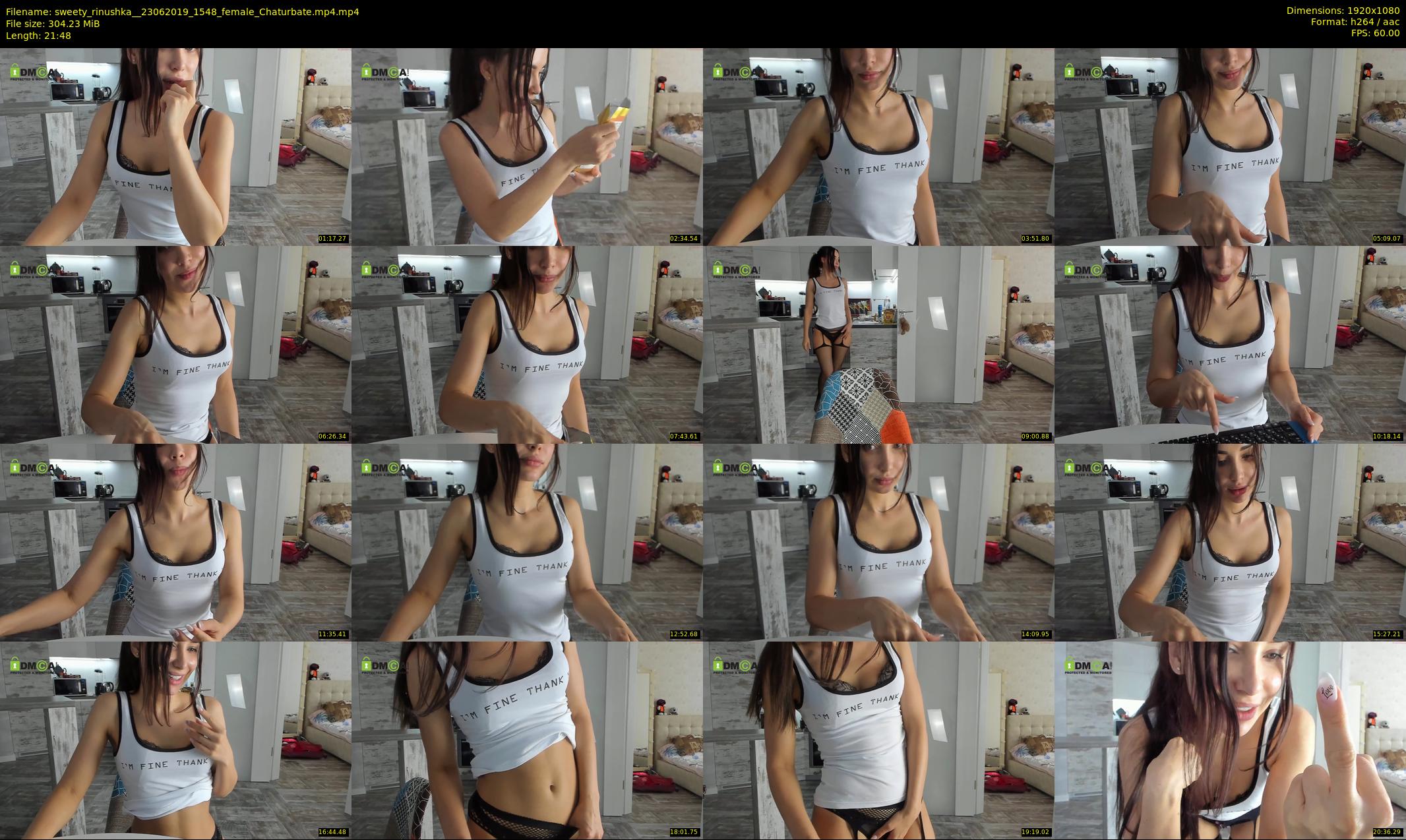 sweety_rinushka_ — 22 minute Chaturbate female cam show recording, 1080p, Jun 23, 2019