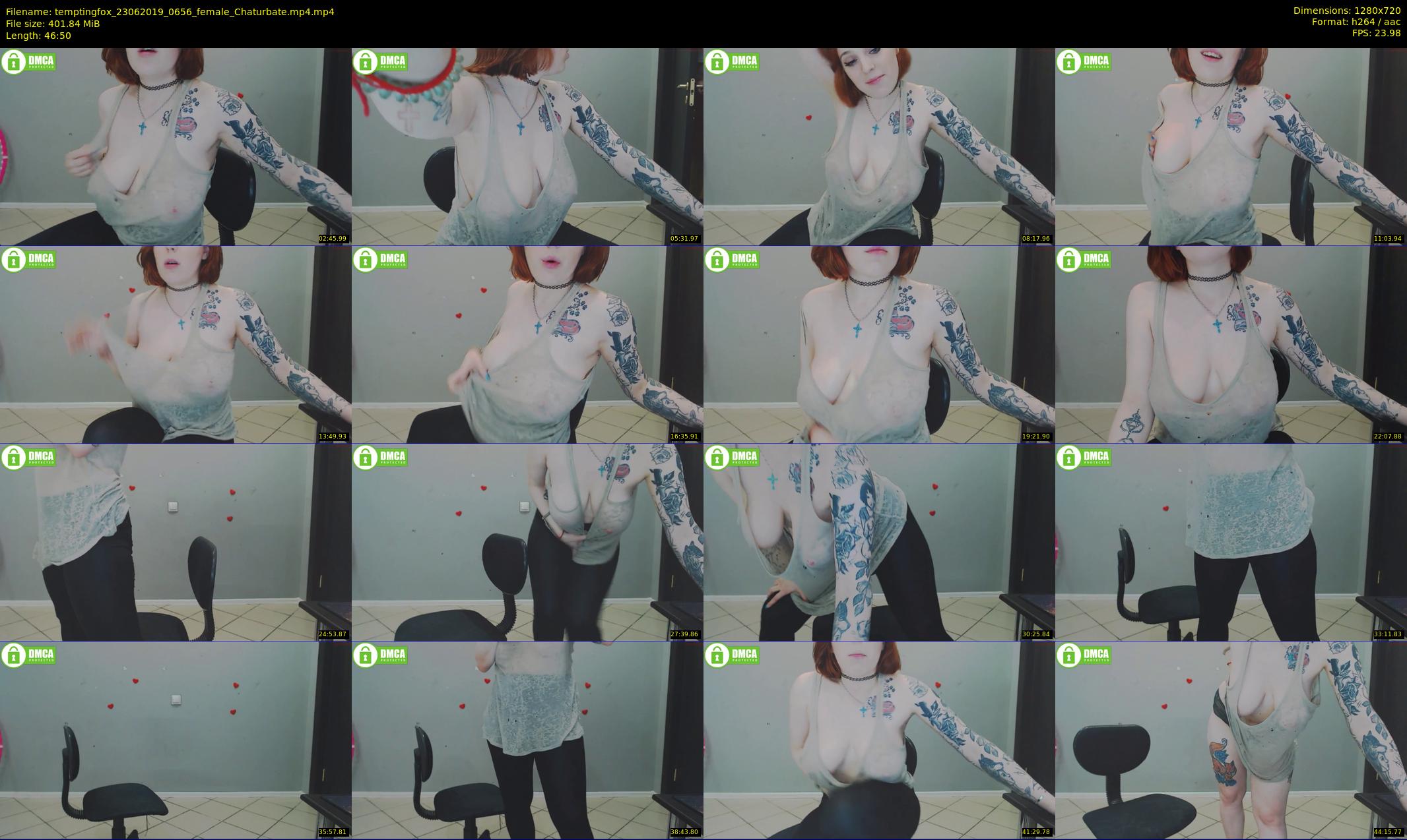 temptingfox — 47 minute Chaturbate female cam show recording, 720p, Jun 23, 2019