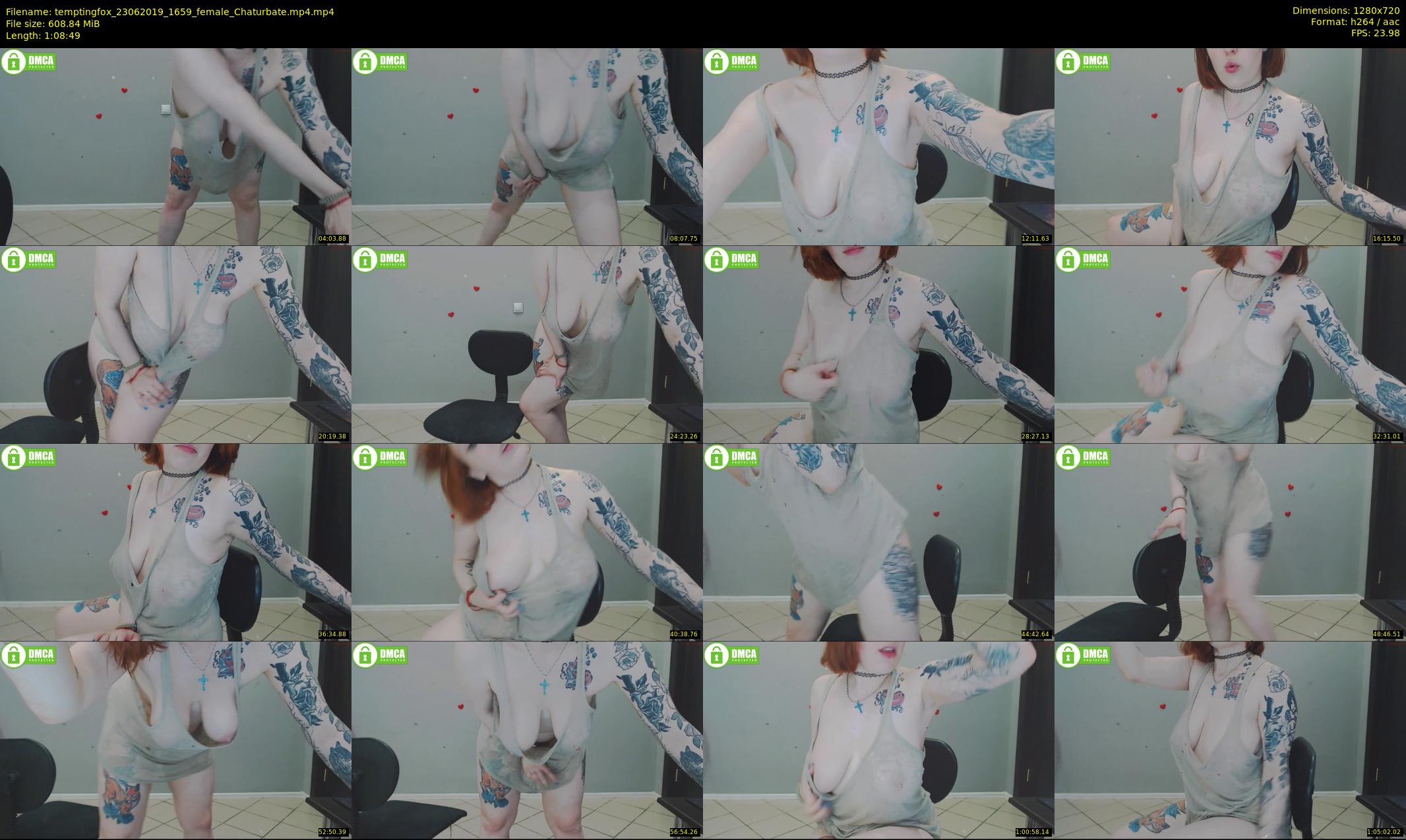 temptingfox — 69 minute Chaturbate female cam show recording, 720p, Jun 23, 2019