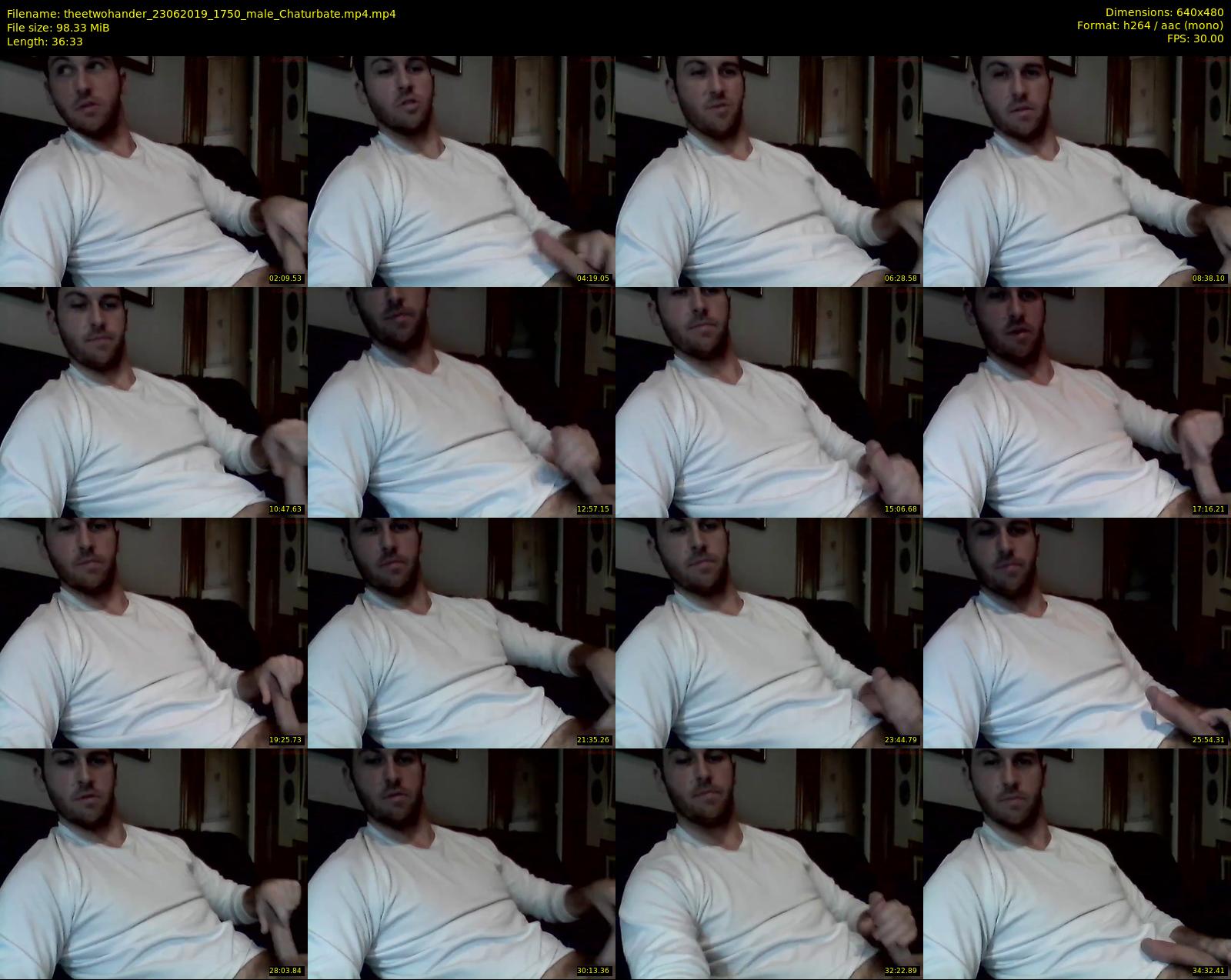 theetwohander — 37 minute Chaturbate male cam show recording, 480p, Jun 23, 2019
