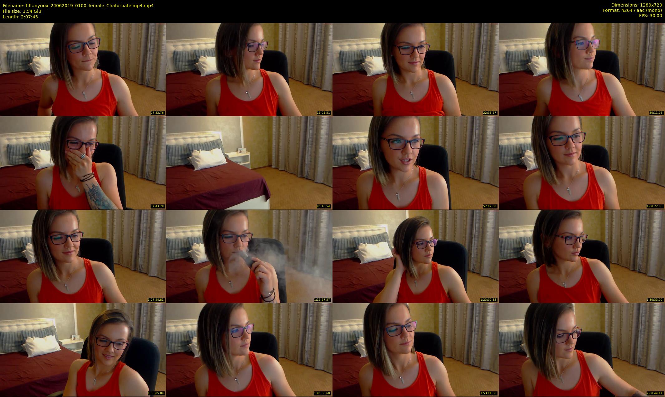 tiffanyriox — 128 minute Chaturbate female cam show recording, 720p, Jun 24, 2019