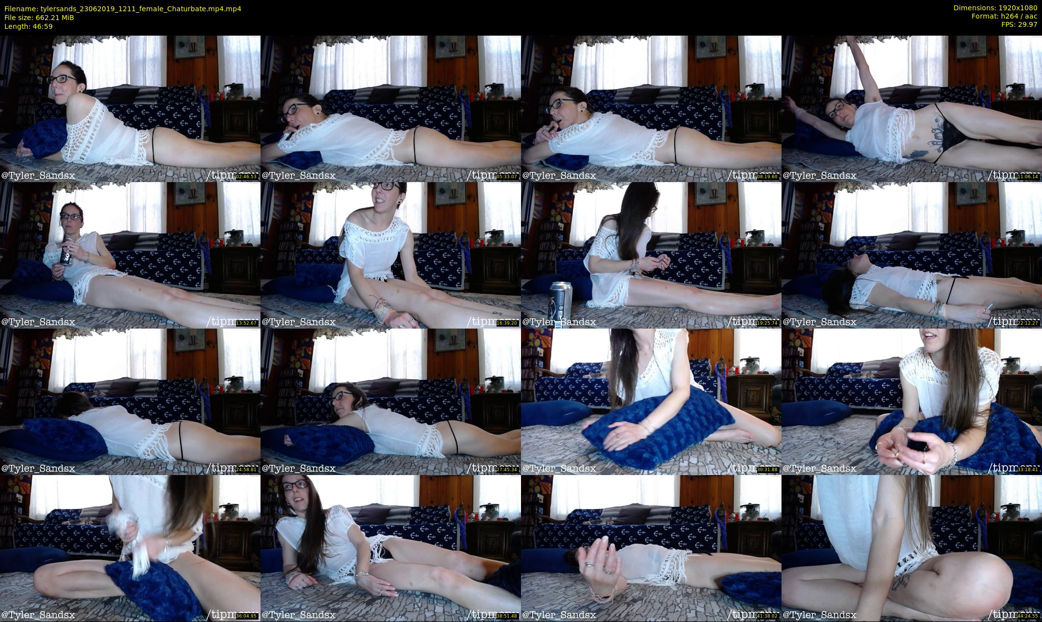 tylersands — 47 minute Chaturbate female cam show recording, 1080p, Jun 23, 2019