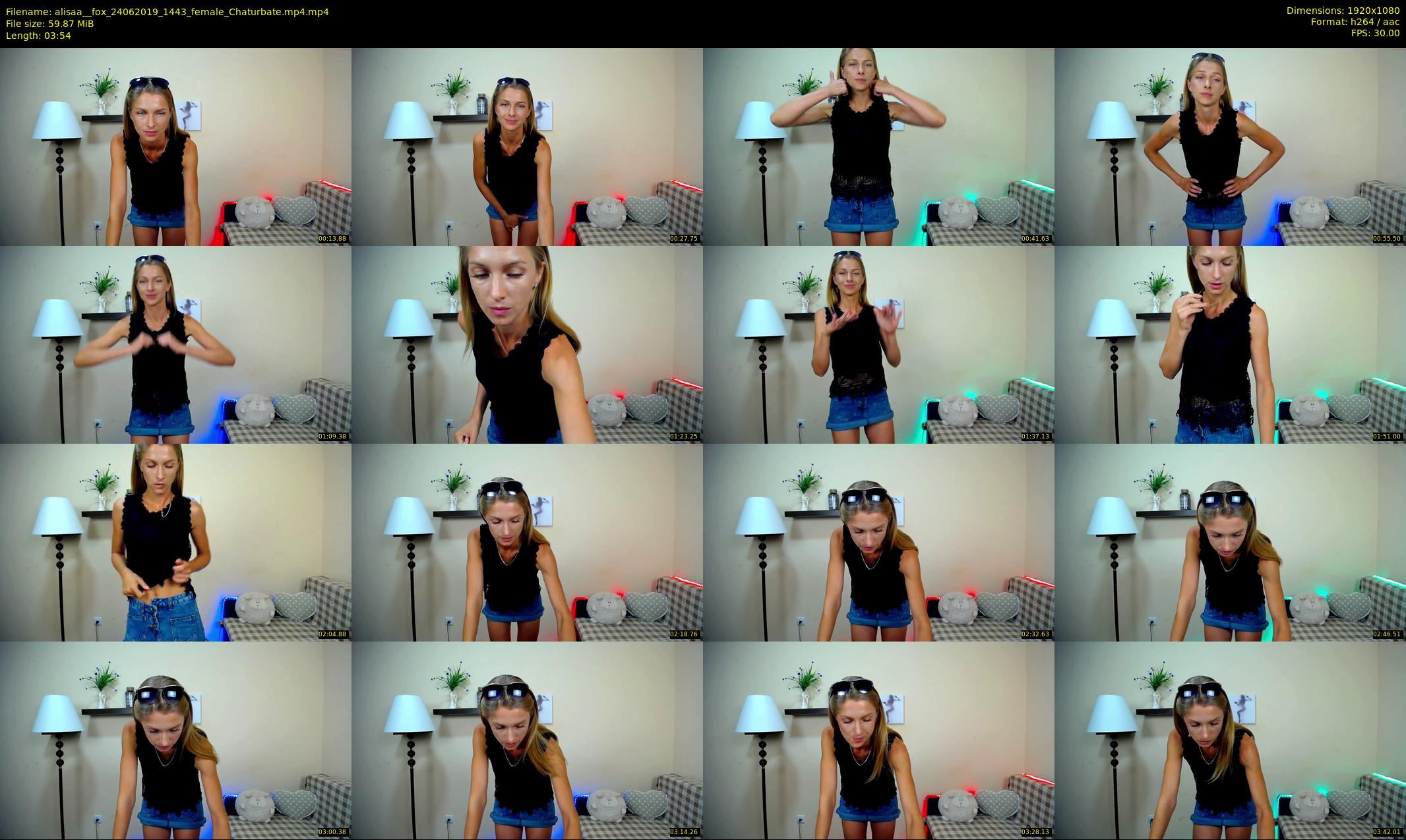 alisaa__fox — 4 minute Chaturbate female cam show recording, 1080p, Jun 24, 2019