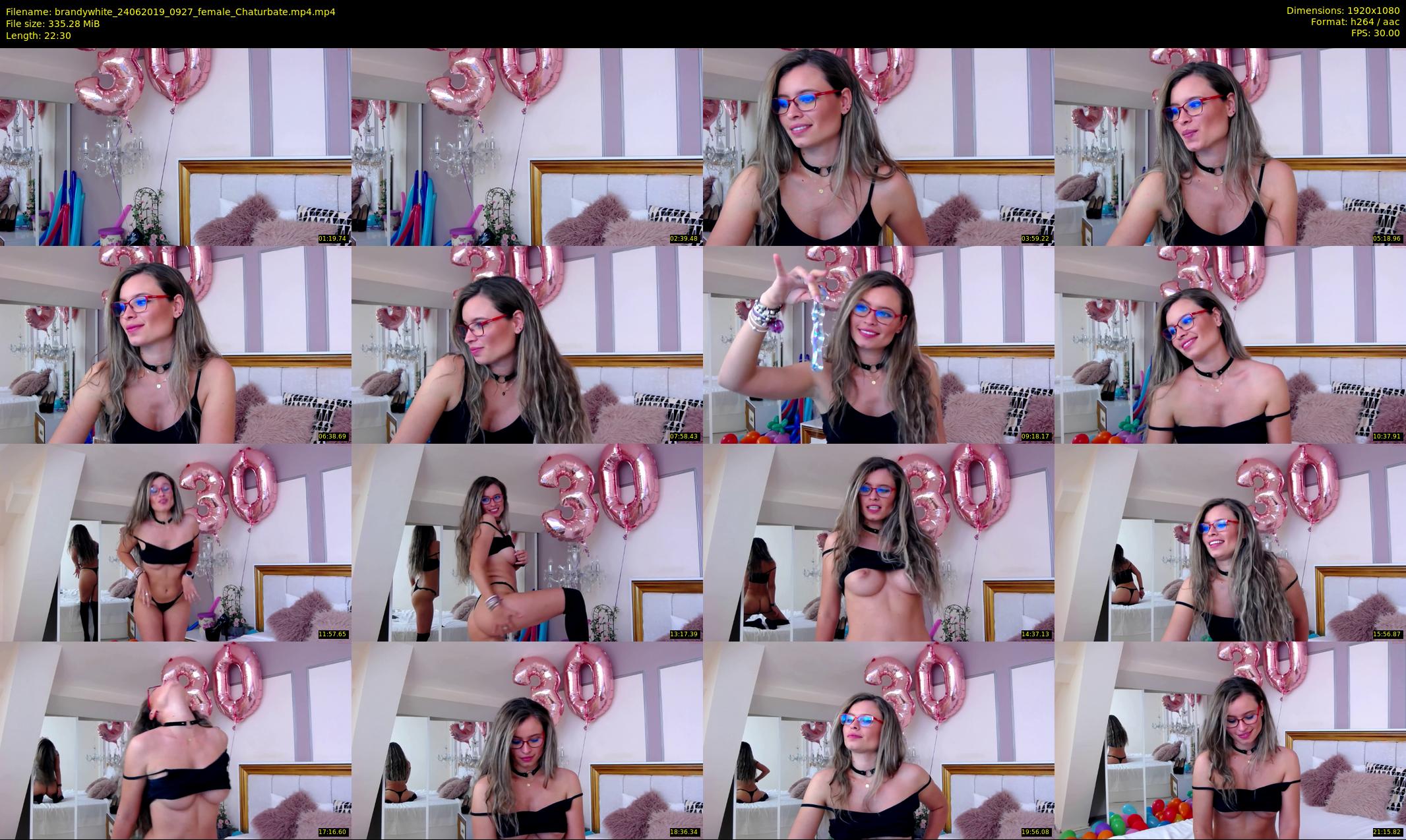 brandywhite — 23 minute Chaturbate female cam show recording, 1080p, Jun 24, 2019