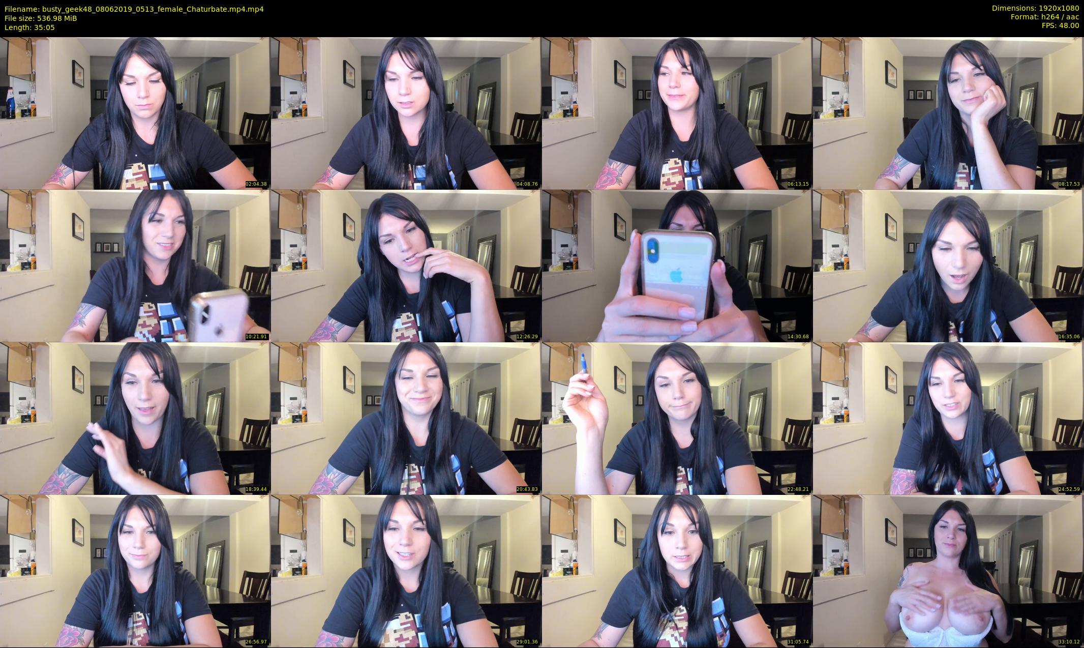busty_geek48 — 36 minute Chaturbate female cam show recording, 1080p, Jun 8, 2019