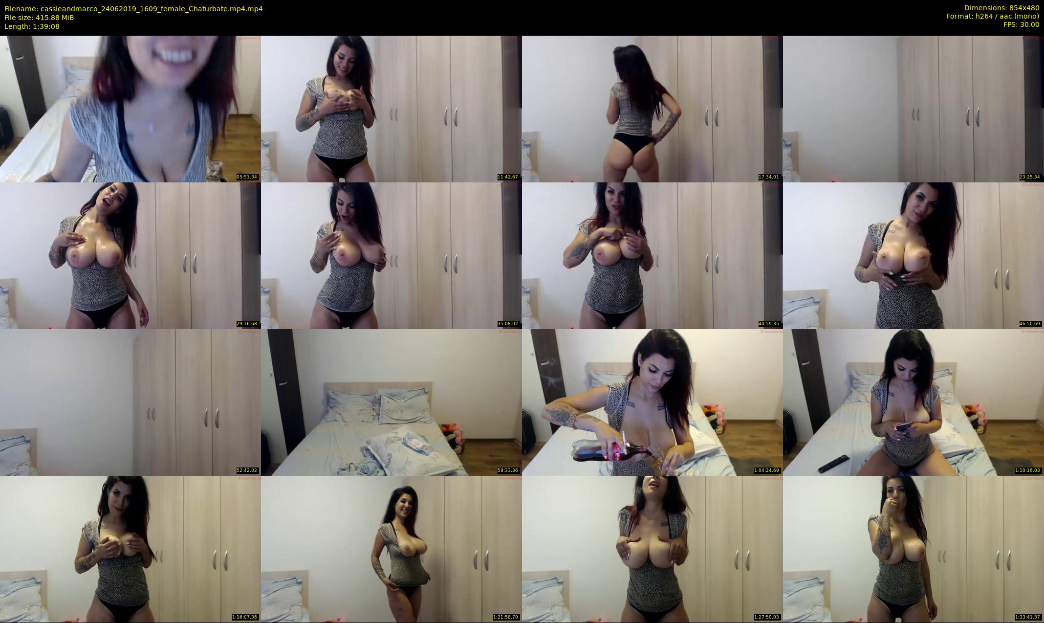 cassieandmarco — 100 minute Chaturbate female cam show recording, 480p, Jun 24, 2019