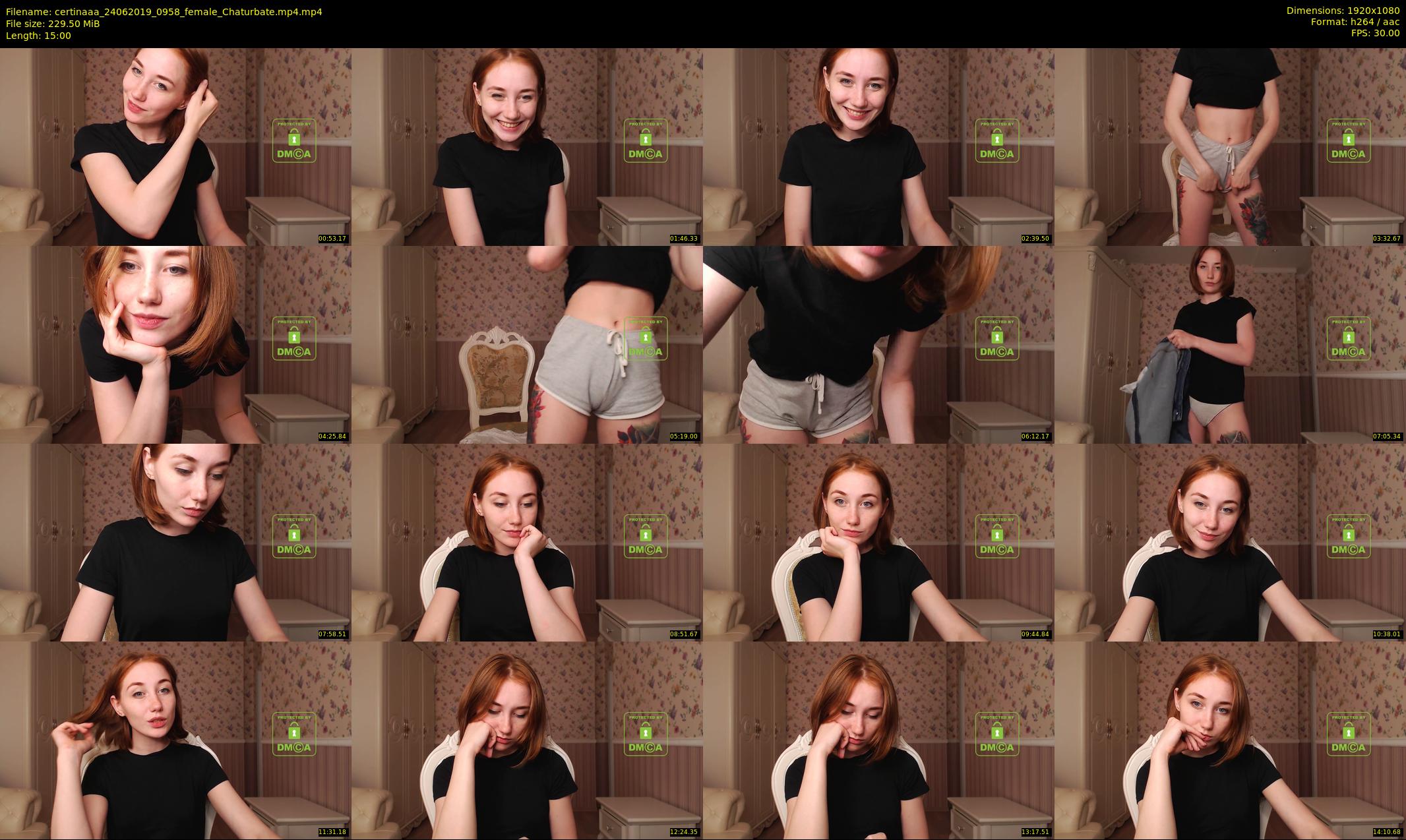 certinaaa — 15 minute Chaturbate female cam show recording, 1080p, Jun 24, 2019