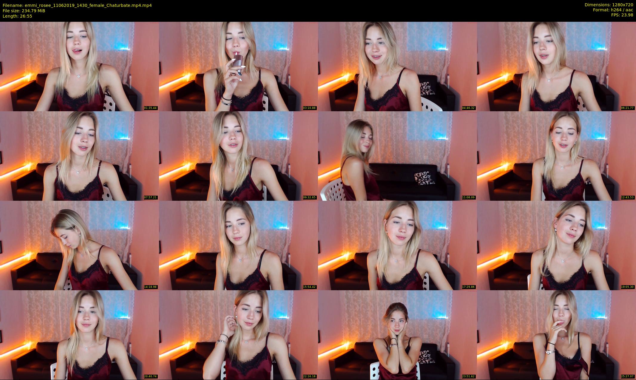 emmi_rosee — 27 minute Chaturbate female cam show recording, 720p, Jun 11, 2019