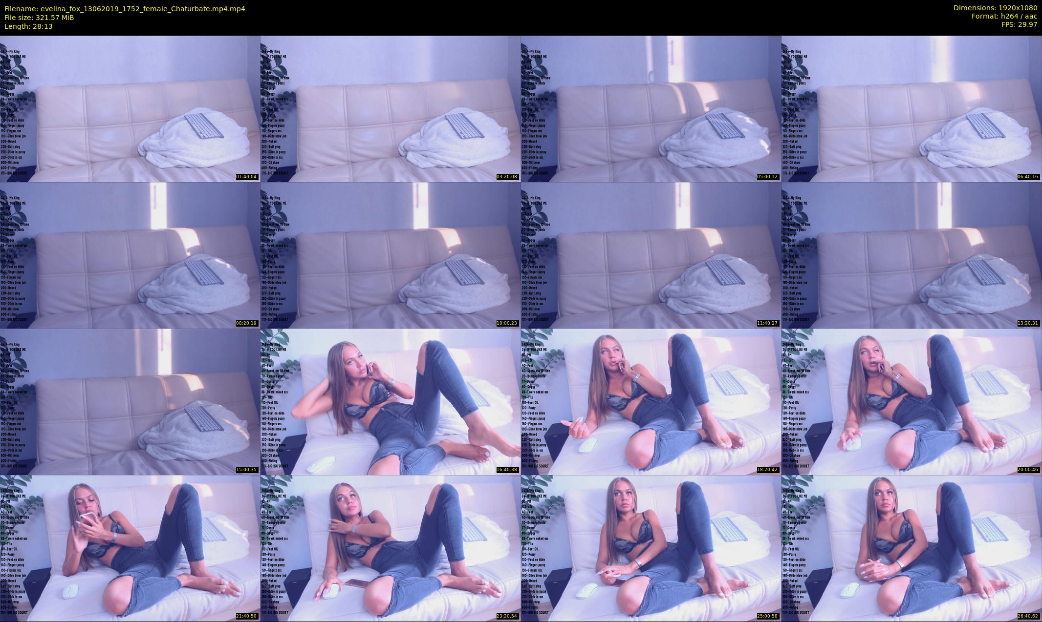 evelina_fox — 29 minute Chaturbate female cam show recording, 1080p, Jun 13, 2019