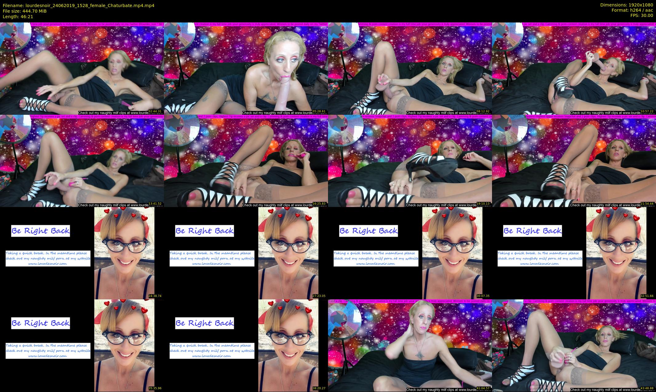 lourdesnoir — 47 minute Chaturbate female cam show recording, 1080p, Jun 24, 2019