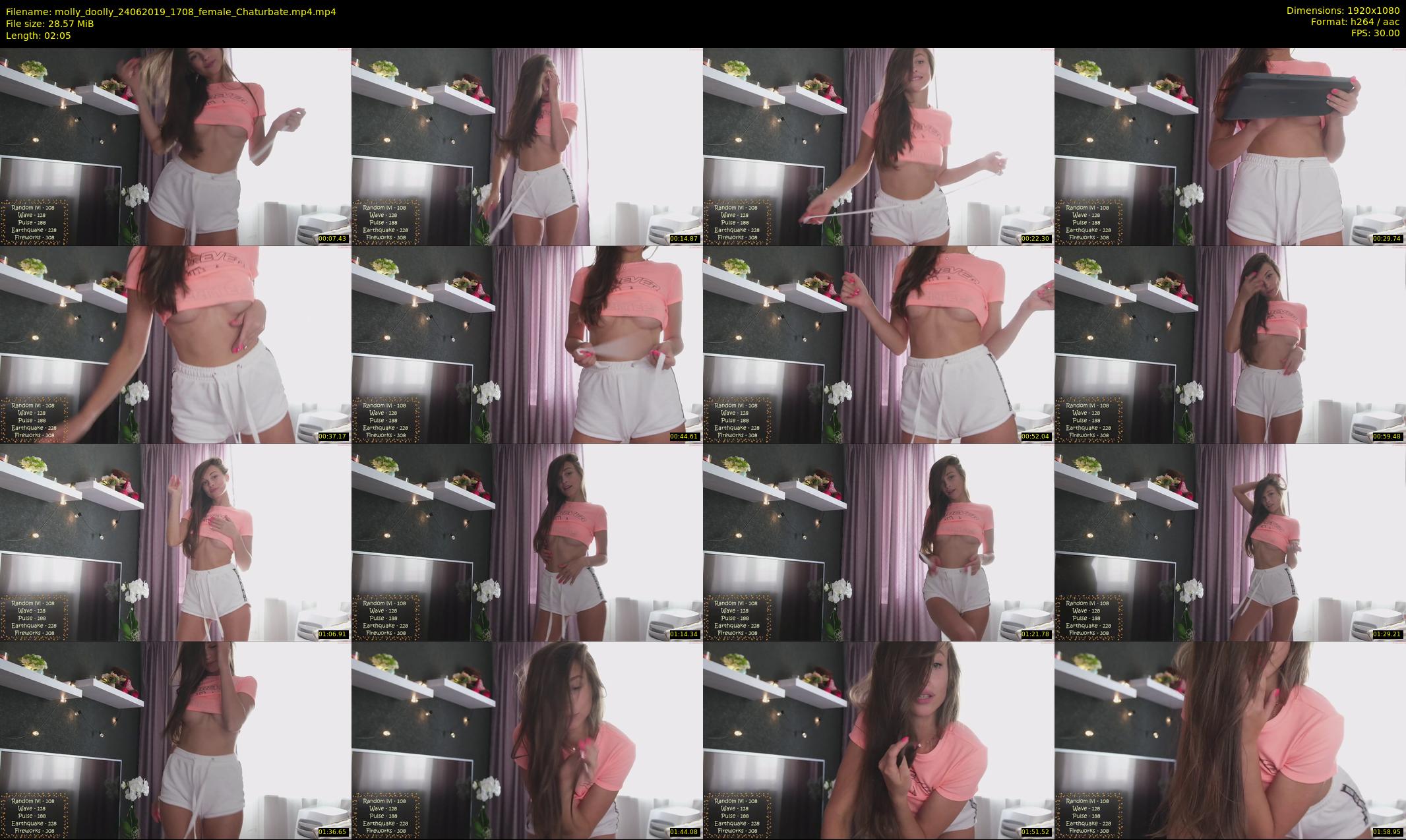 molly_doolly — 3 minute Chaturbate female cam show recording, 1080p, Jun 24, 2019