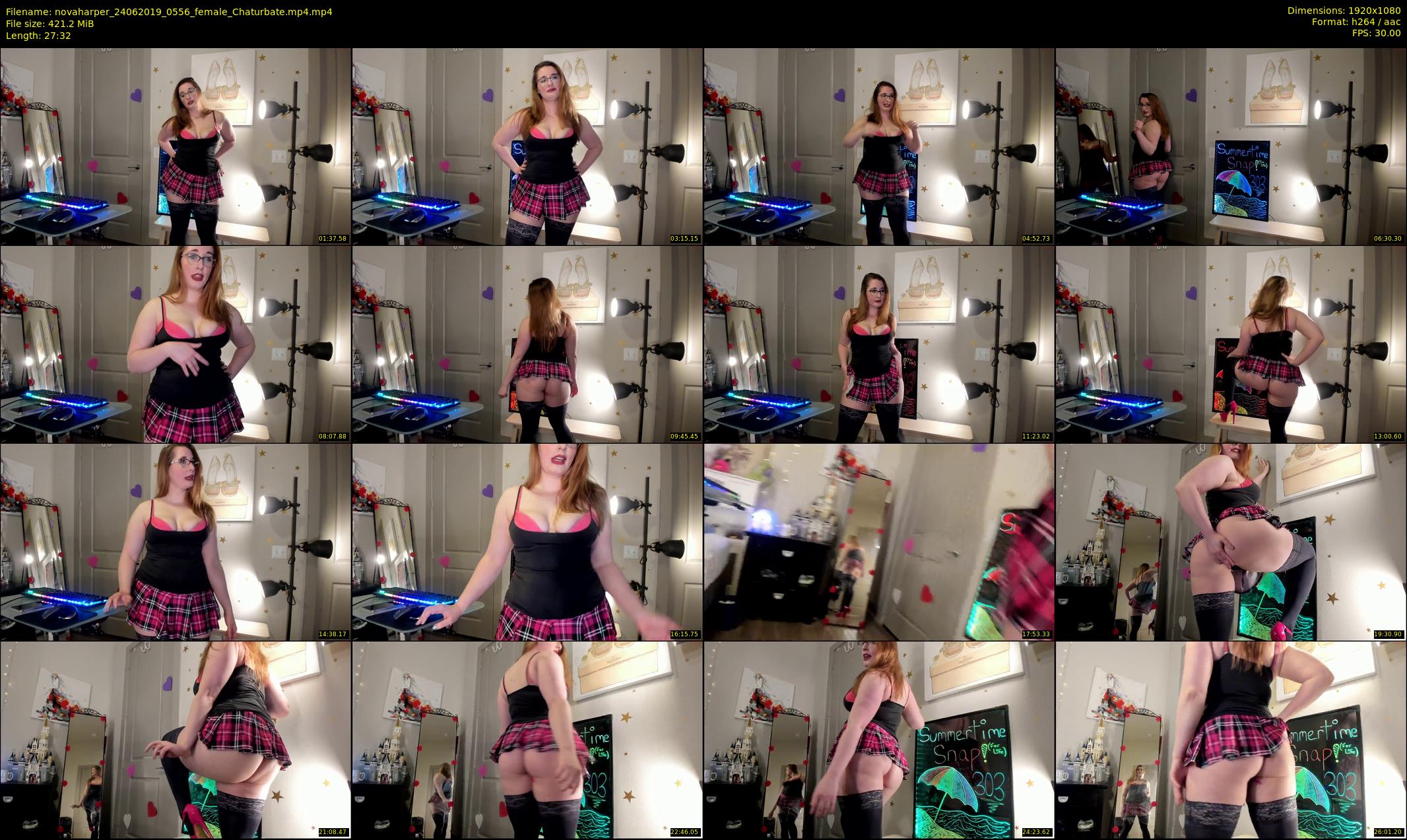 novaharper — 28 minute Chaturbate female cam show recording, 1080p, Jun 24, 2019