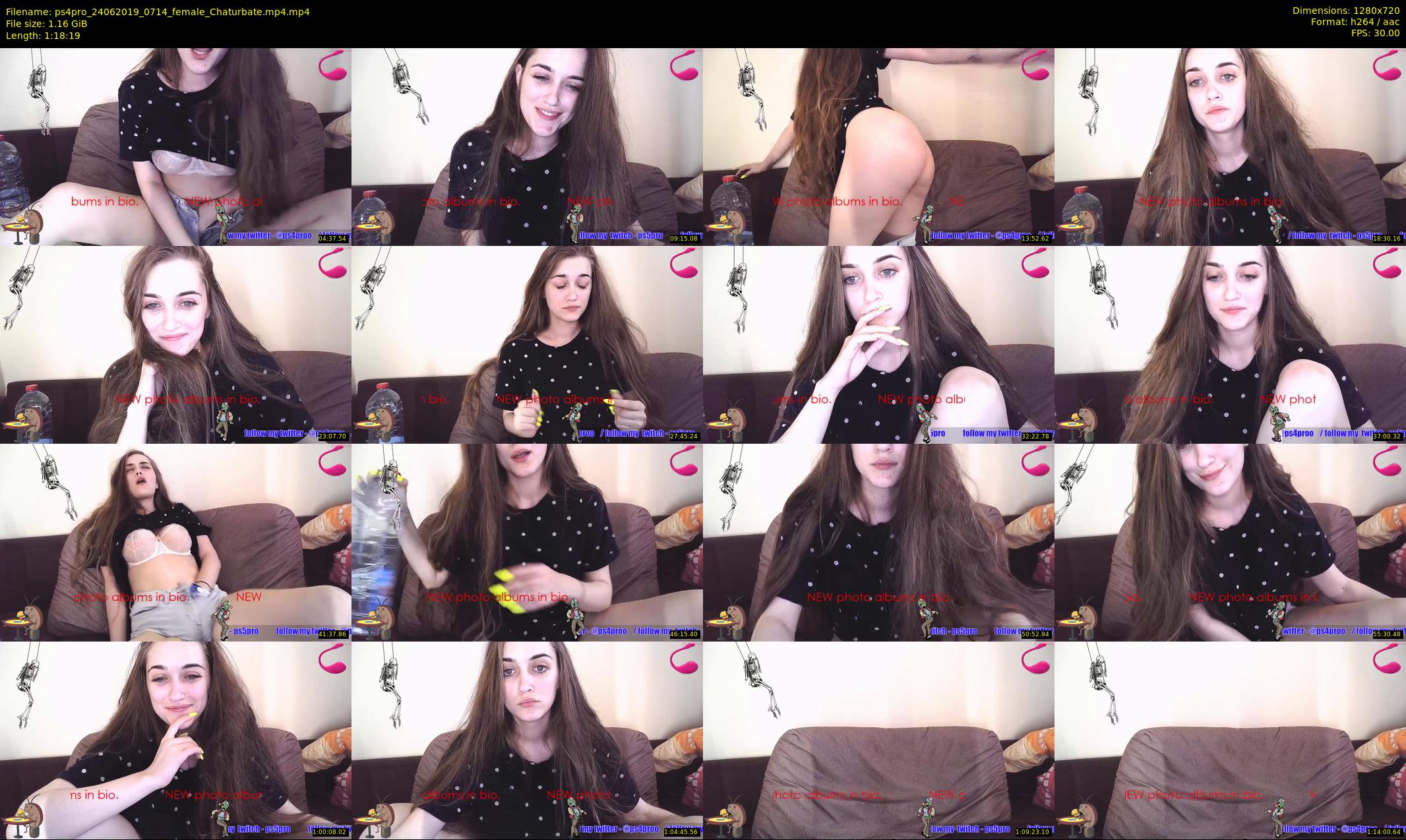 ps4pro — 79 minute Chaturbate female cam show recording, 720p, Jun 24, 2019