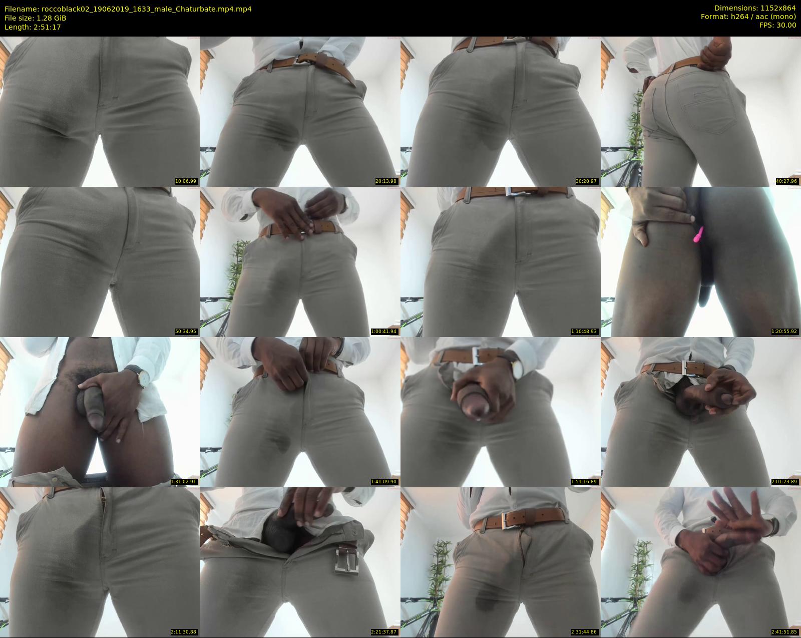 roccoblack02 — 172 minute Chaturbate male cam show recording, 720p, Jun 19, 2019
