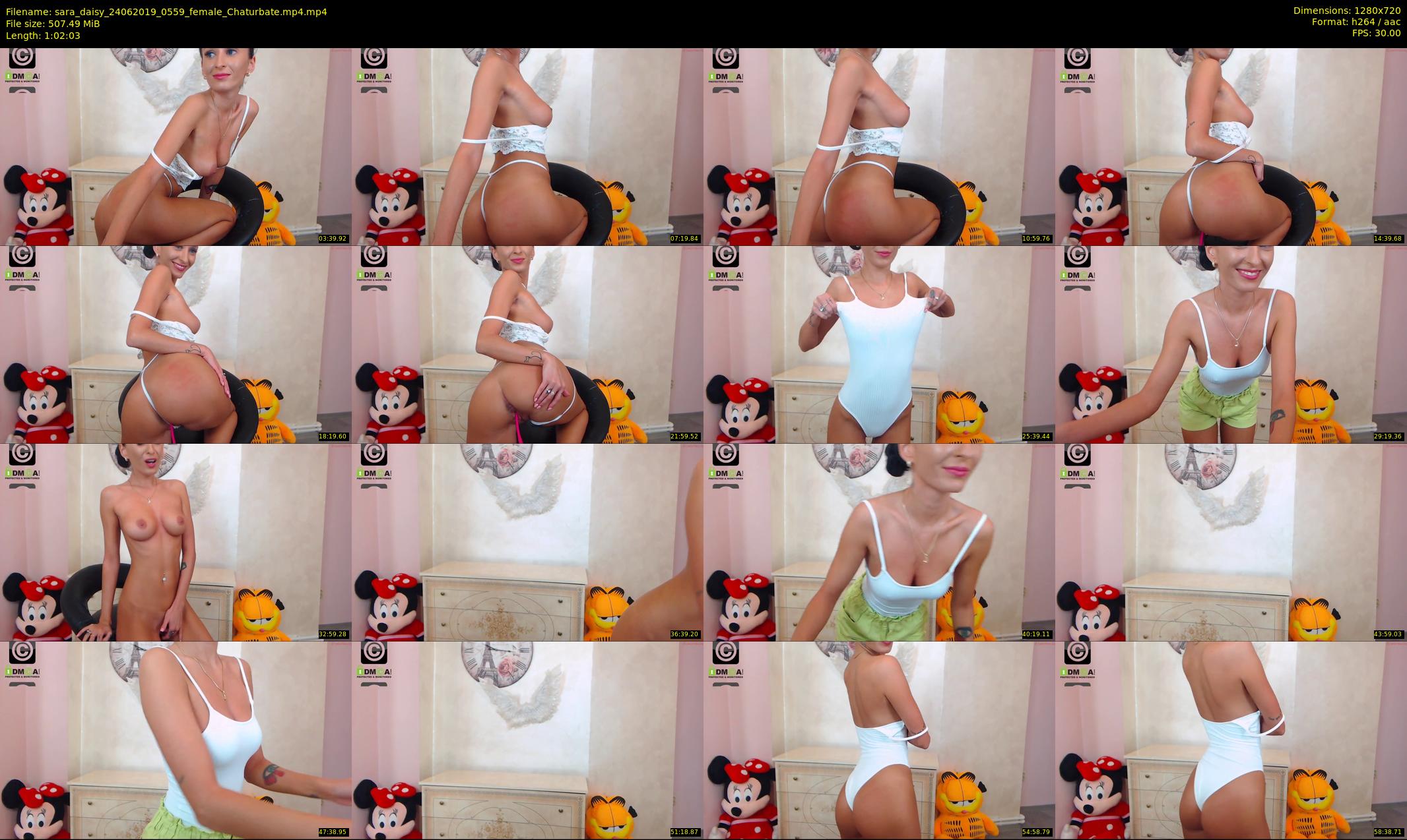sara_daisy — 63 minute Chaturbate female cam show recording, 720p, Jun 24, 2019