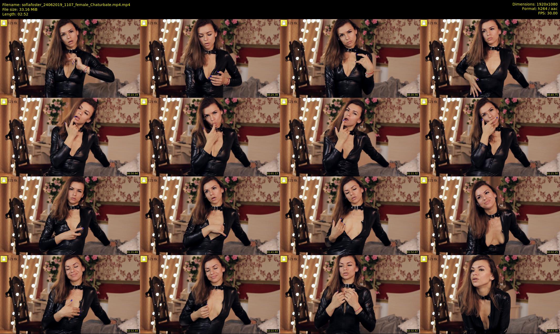 sofiafoster — 3 minute Chaturbate female cam show recording, 1080p, Jun 24, 2019