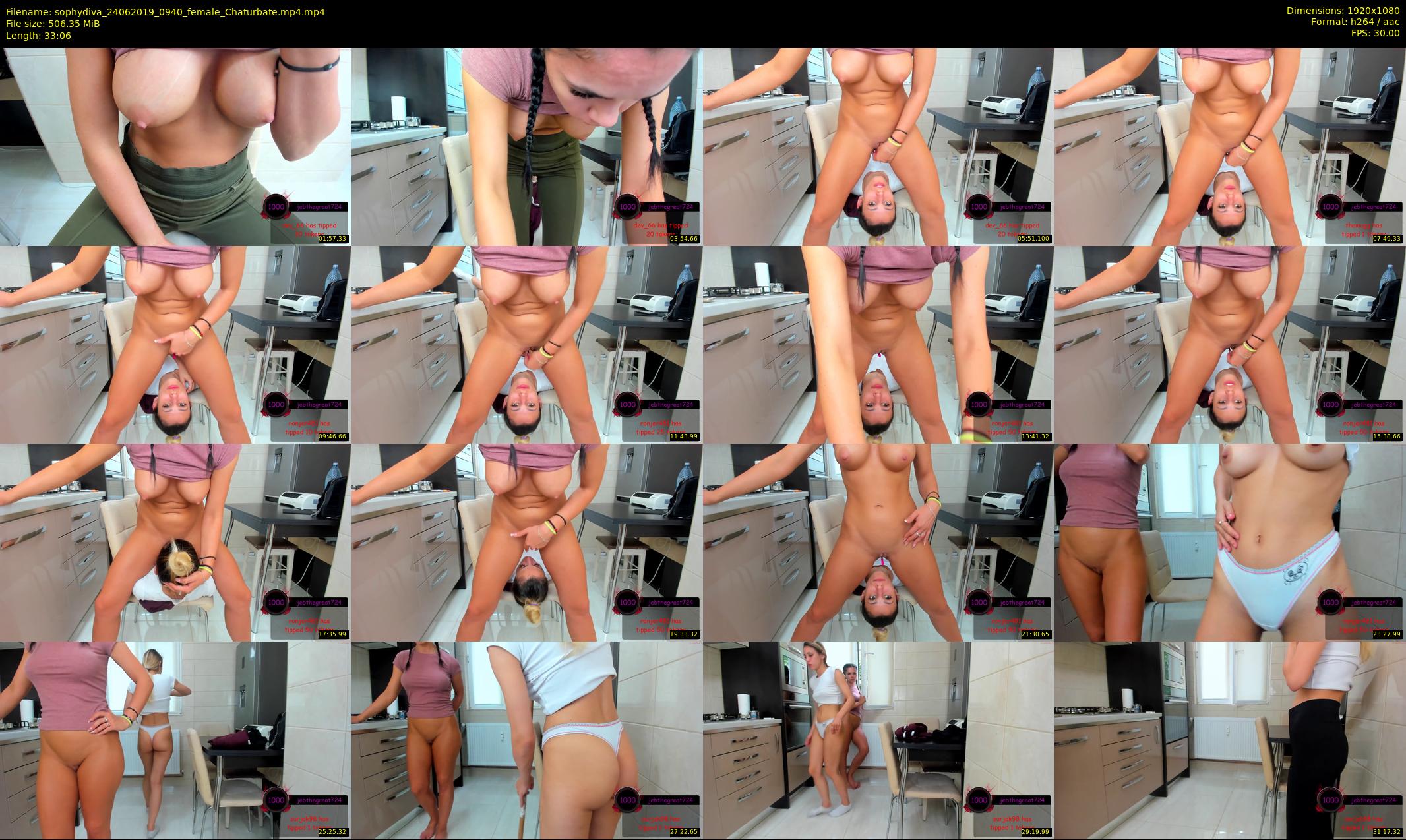 sophydiva — 34 minute Chaturbate female cam show recording, 1080p, Jun 24, 2019
