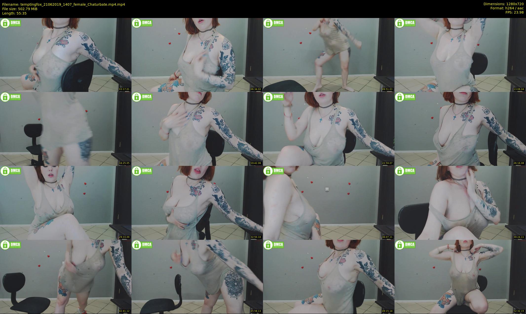 temptingfox — 56 minute Chaturbate female cam show recording, 720p, Jun 21, 2019