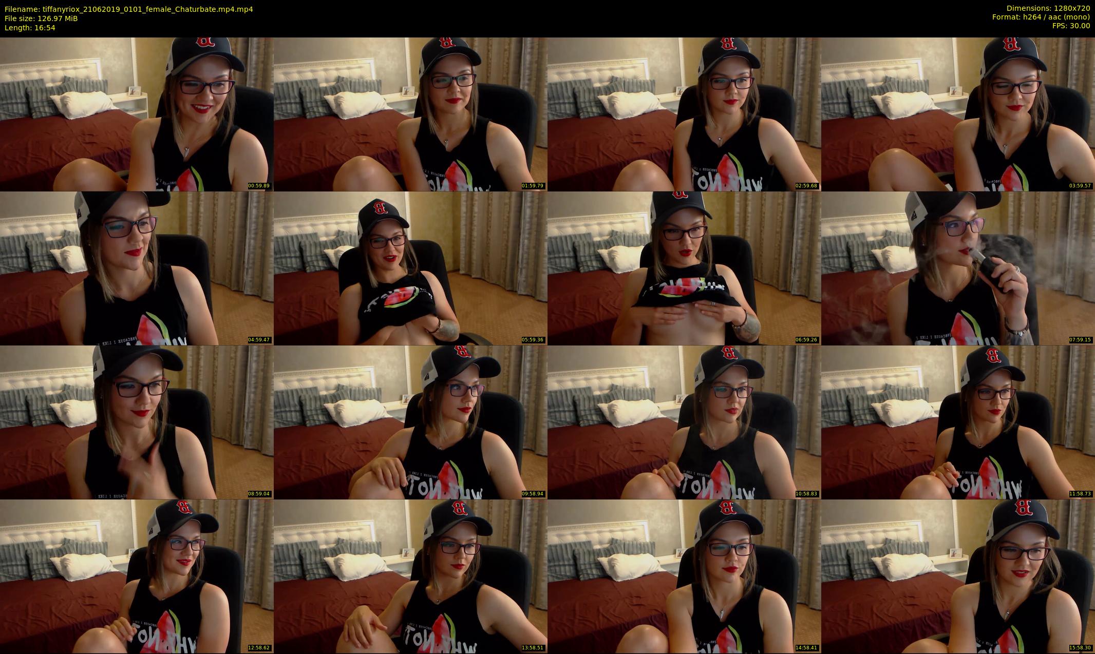 tiffanyriox — 17 minute Chaturbate female cam show recording, 720p, Jun 21, 2019