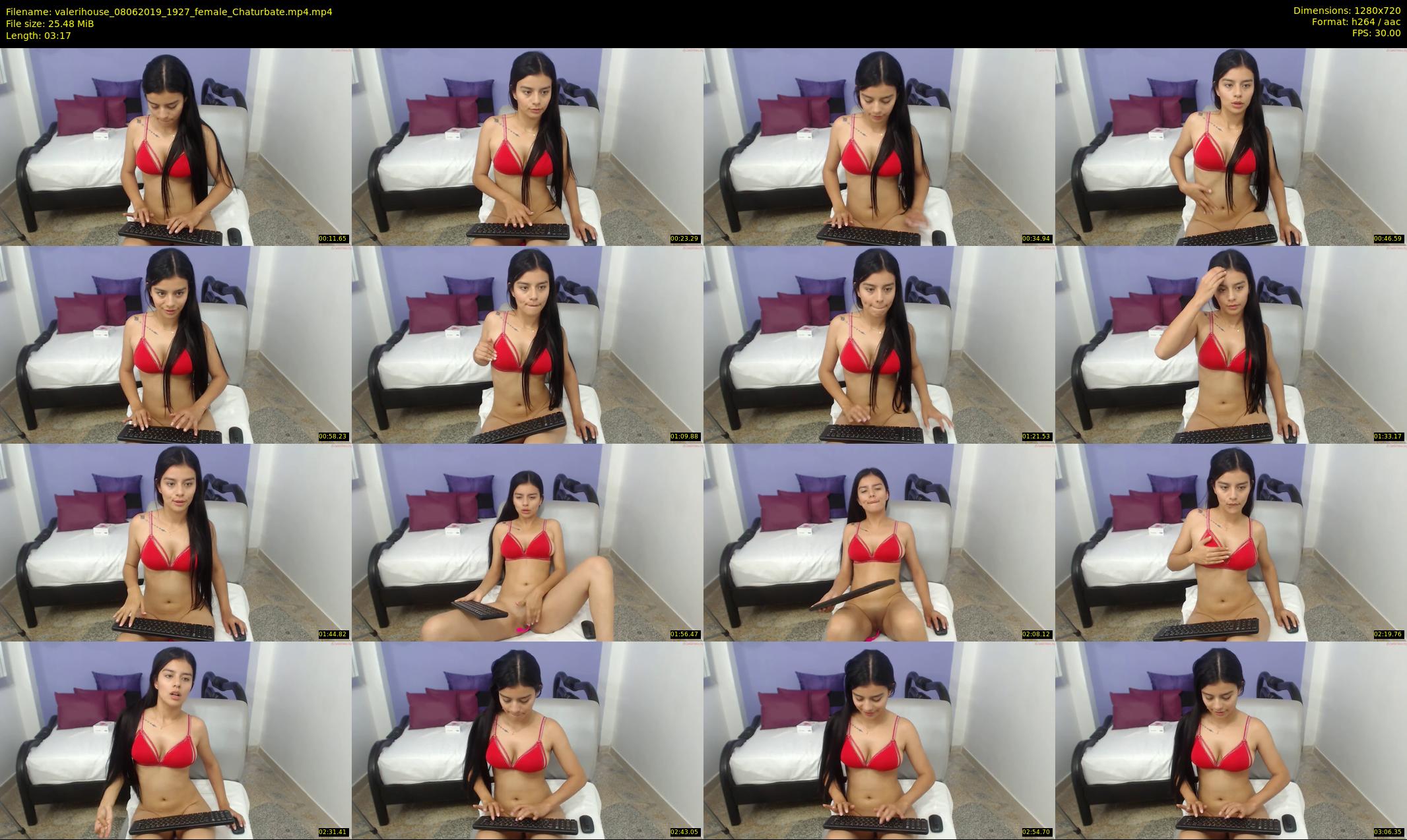 valerihouse — 4 minute Chaturbate female cam show recording, 720p, Jun 8, 2019