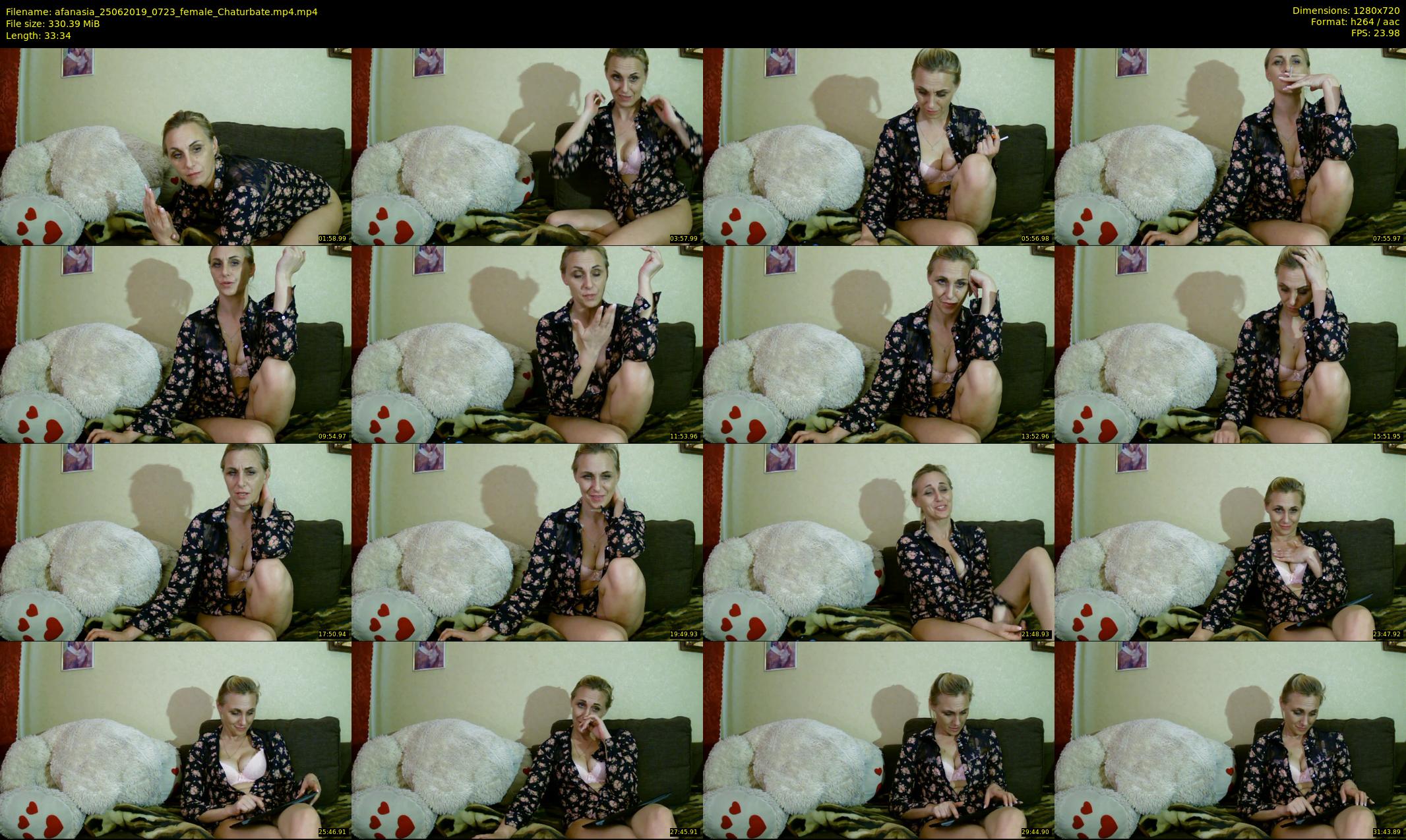 afanasia — 34 minute Chaturbate female cam show recording, 720p, Jun 25, 2019