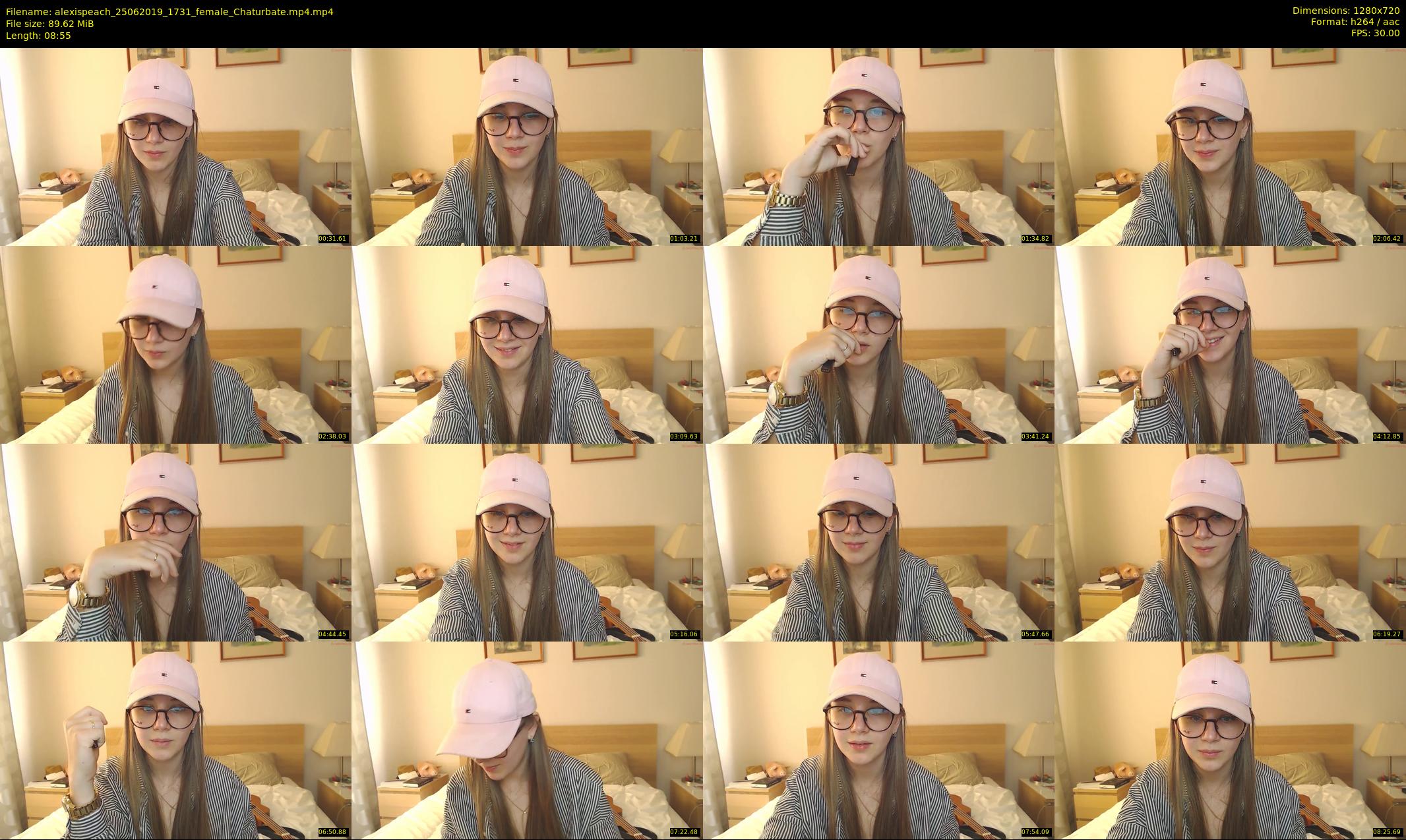 alexispeach — 9 minute Chaturbate female cam show recording, 720p, Jun 25, 2019