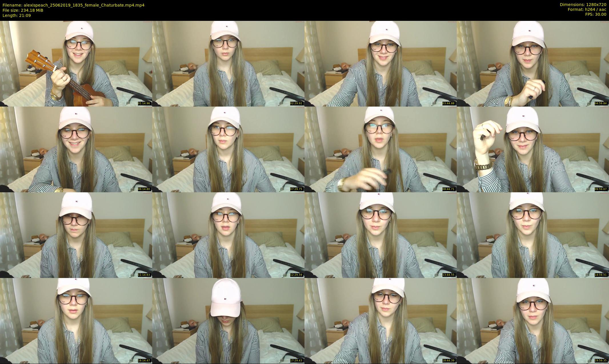 alexispeach — 22 minute Chaturbate female cam show recording, 720p, Jun 25, 2019