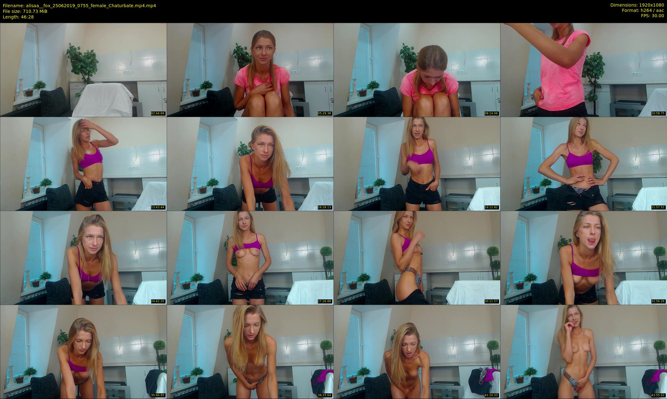 alisaa__fox — 47 minute Chaturbate female cam show recording, 1080p, Jun 25, 2019