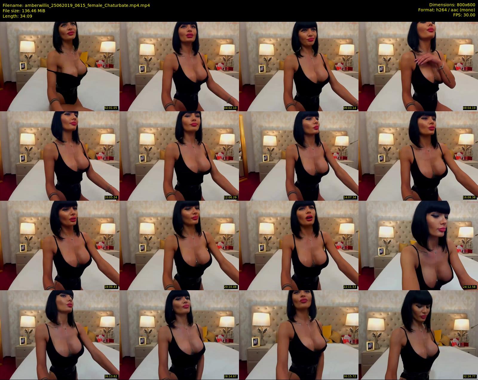 amberwillis — 35 minute Chaturbate female cam show recording, 480p, Jun 25, 2019