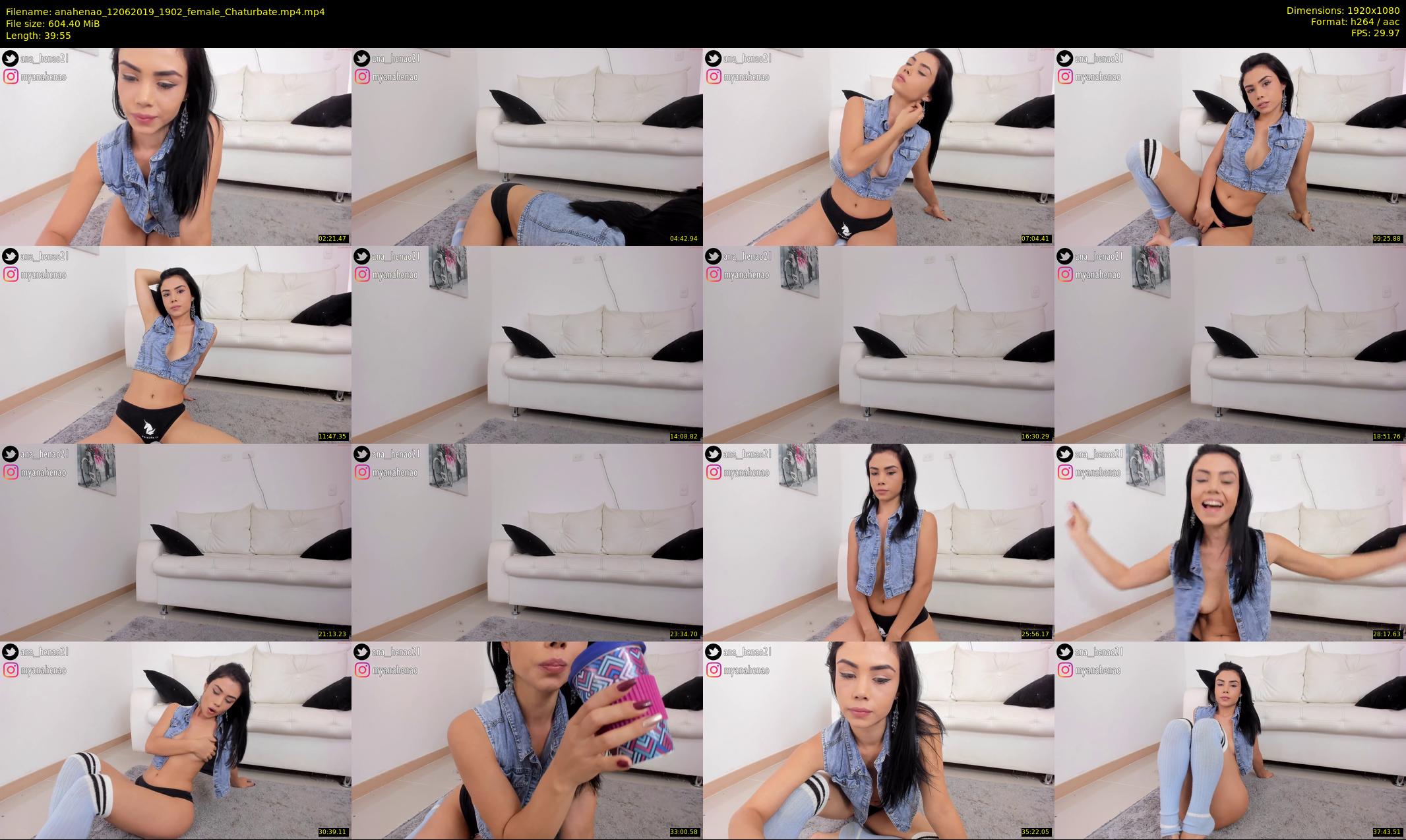 anahenao — 40 minute Chaturbate female cam show recording, 1080p, Jun 12, 2019