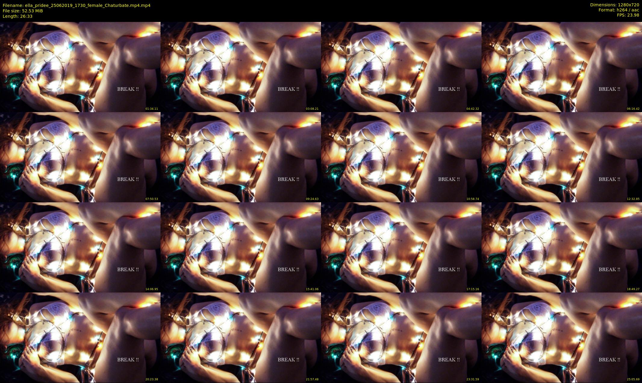 ella_pridee — 27 minute Chaturbate female cam show recording, 720p, Jun 25, 2019