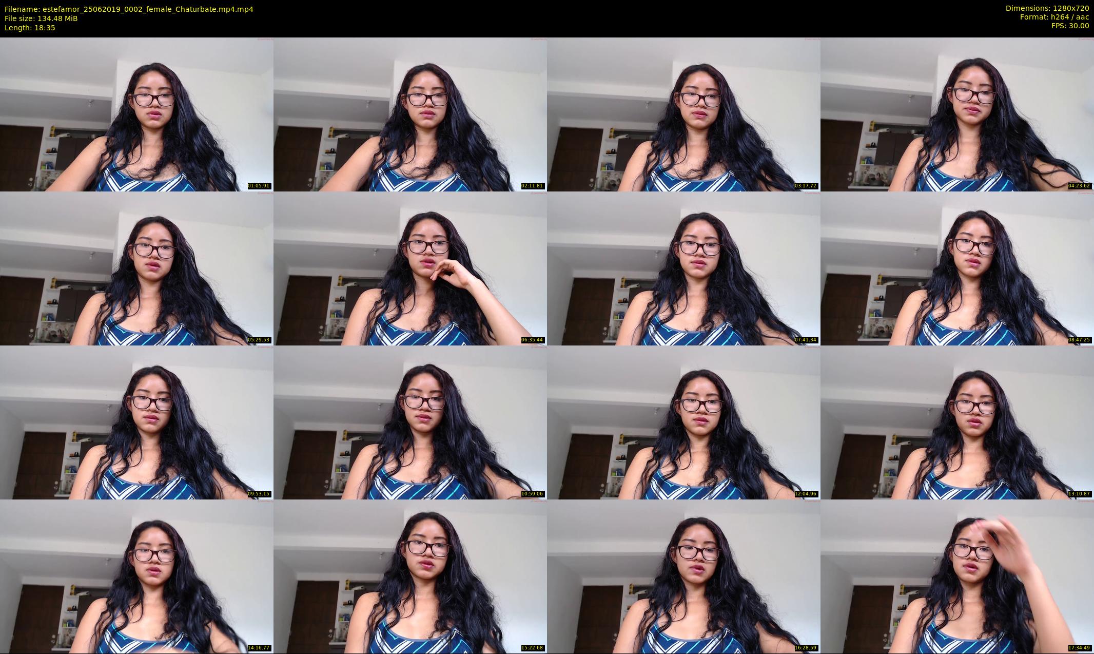 estefamor — 19 minute Chaturbate female cam show recording, 720p, Jun 25, 2019