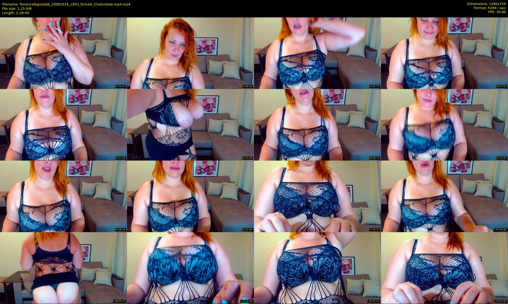 florencebigsizebb — 89 minute Chaturbate female cam show recording, 720p, Jun 25, 2019