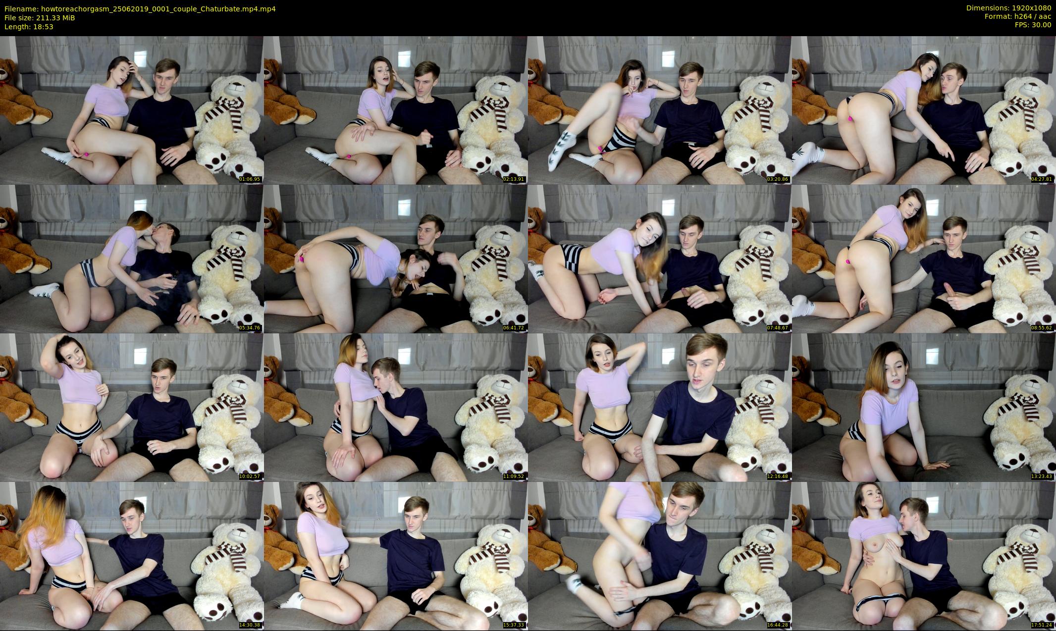 howtoreachorgasm — 19 minute Chaturbate couple cam show recording, 1080p, Jun 25, 2019